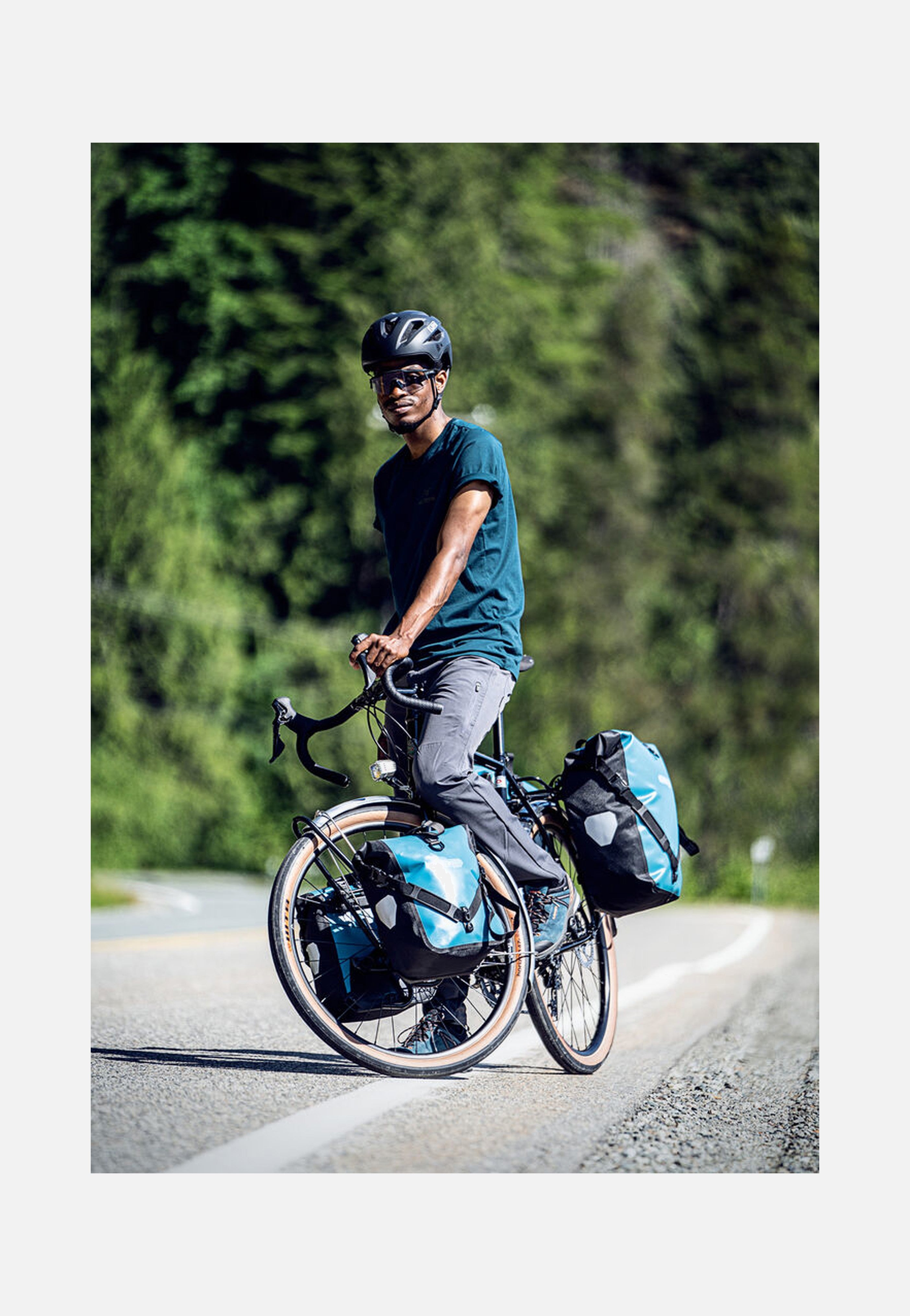 ORTLIEB Sport-Roller Petrol Schwarz Fahrradtasche