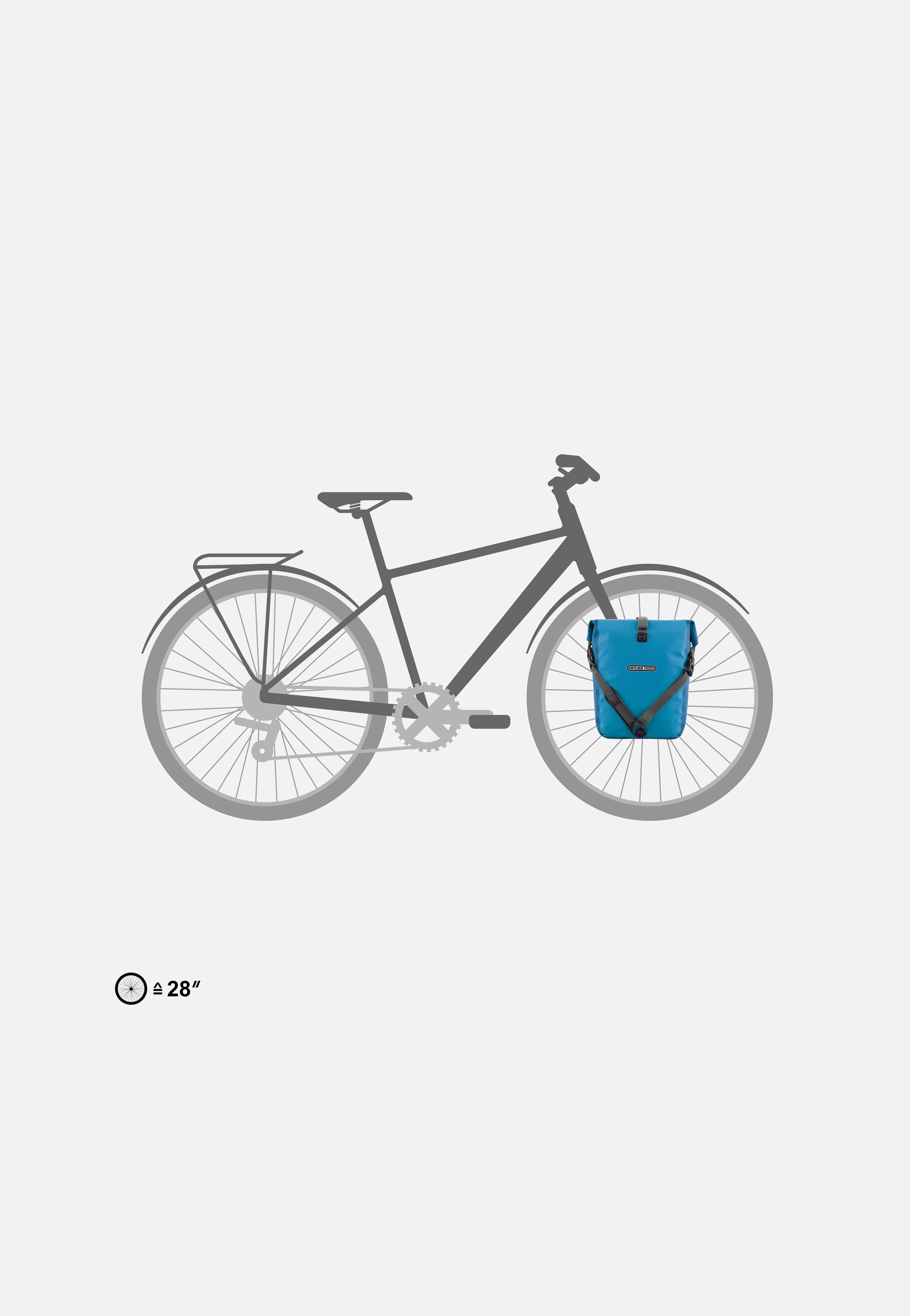 ORTLIEB Sport-Roller Plus Single Dusk Blue Denim Fahrradtasche