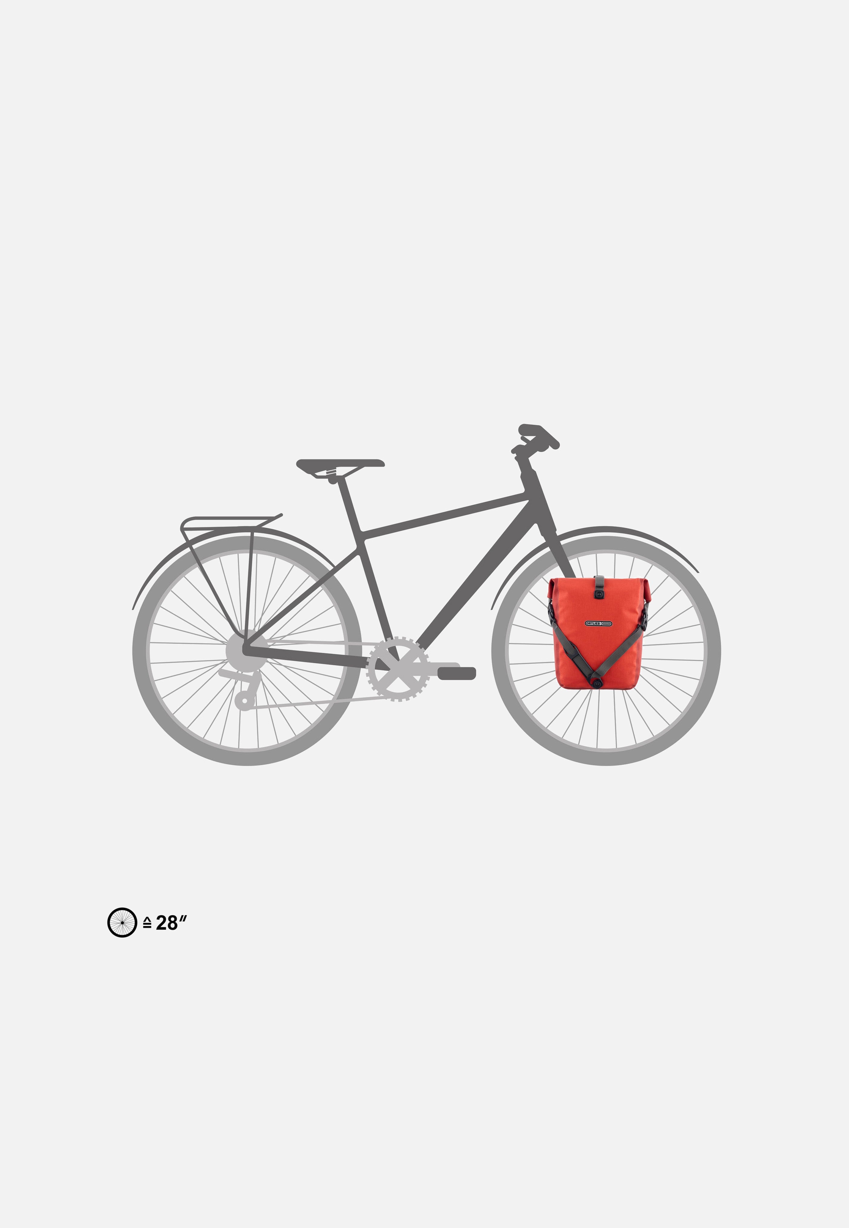 ORTLIEB Sport-Roller Plus Single Salsa Dark Chili Fahrradtasche