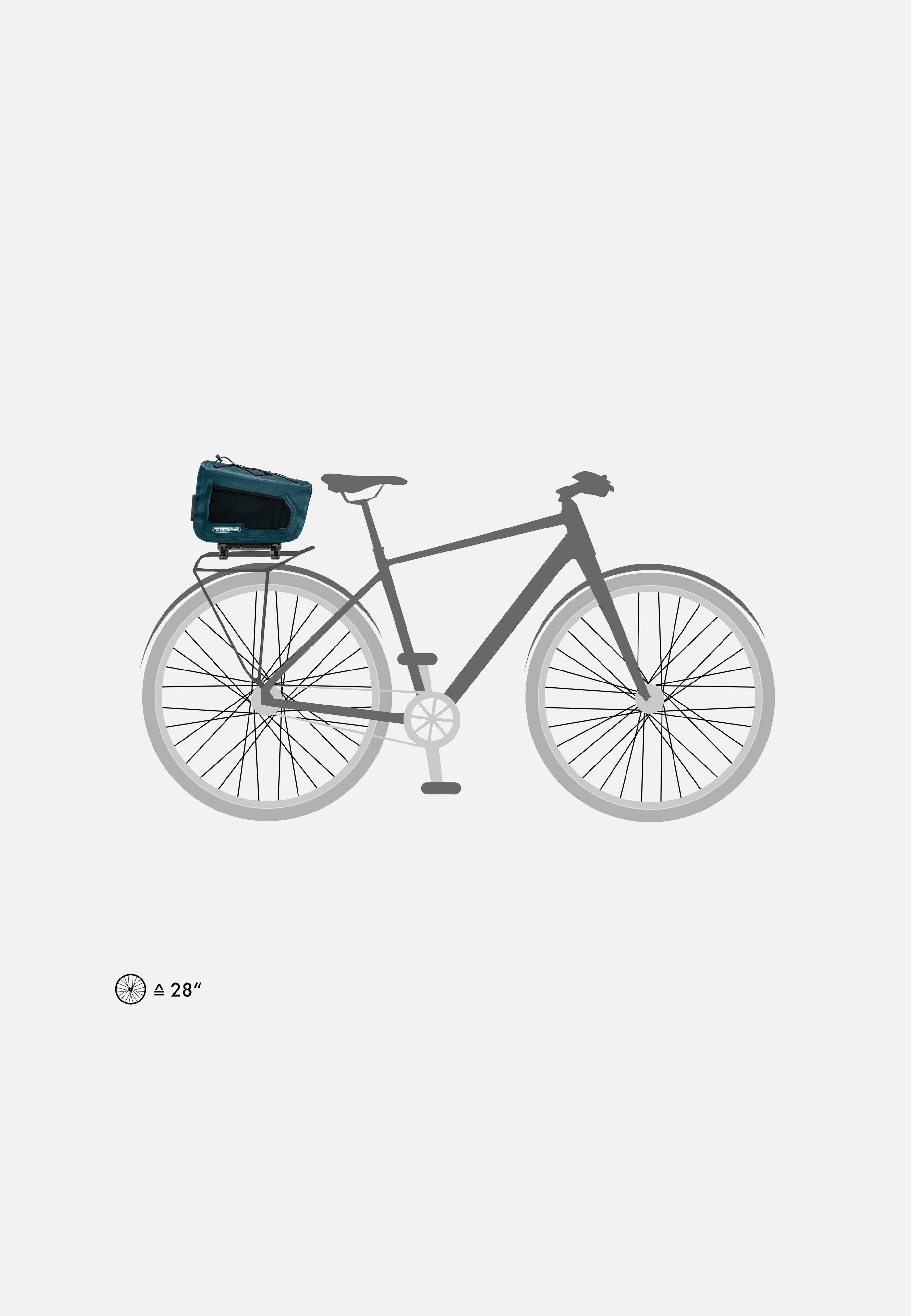 ORTLIEB Trunk-Bag Petrol Fahrradtasche