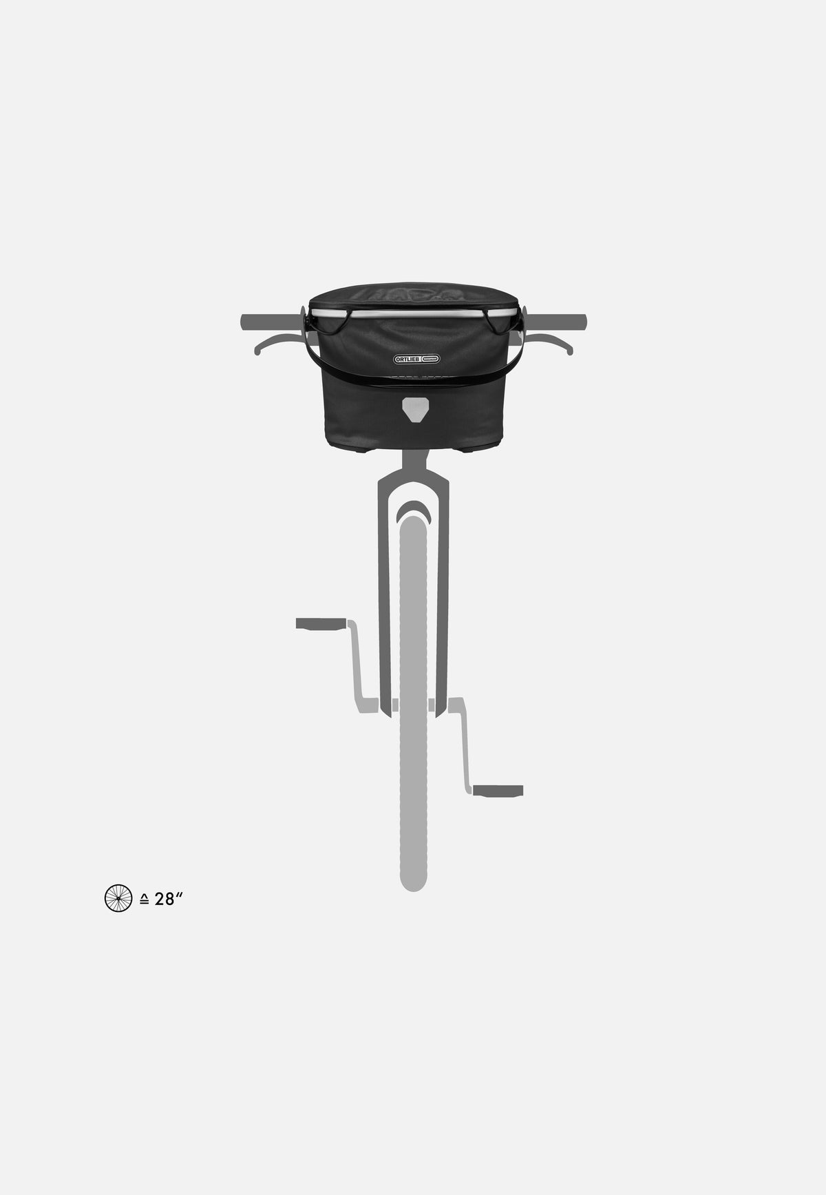 ORTLIEB Up-Town Schwarz Bike Basket