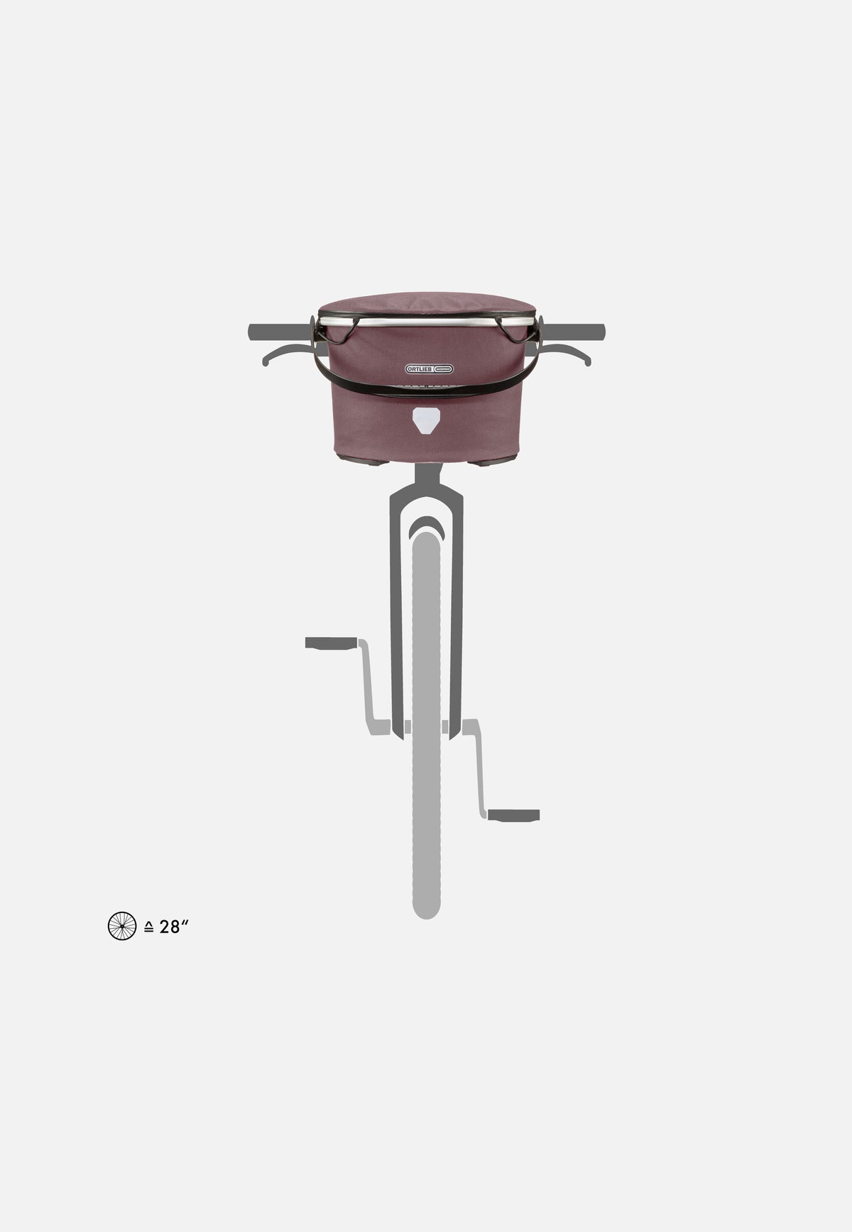 ORTLIEB Up-Town Urban Ash Rose Bike Basket