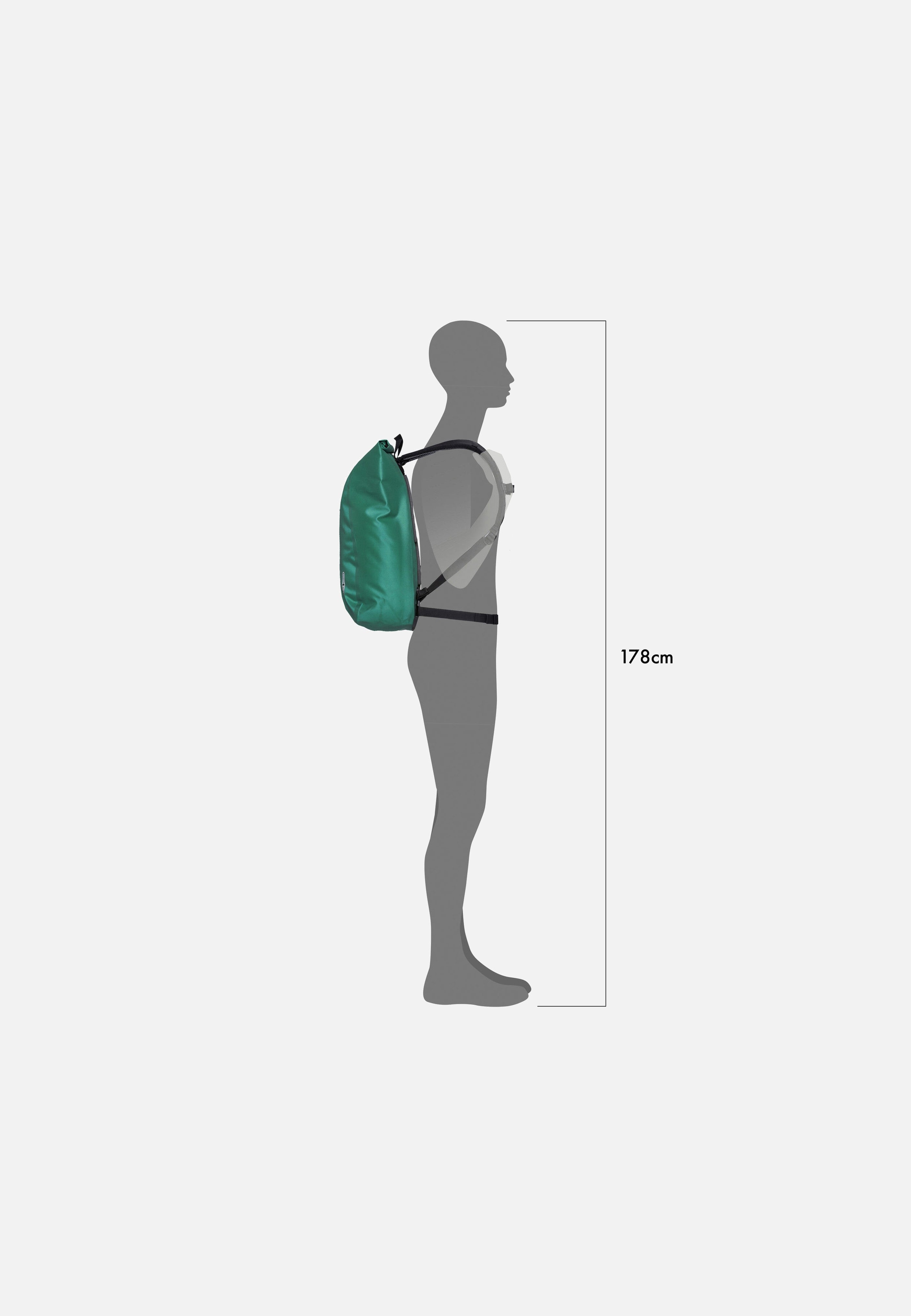 ORTLIEB Velocity PS 23L Atlantis Green Rolltop Rucksack
