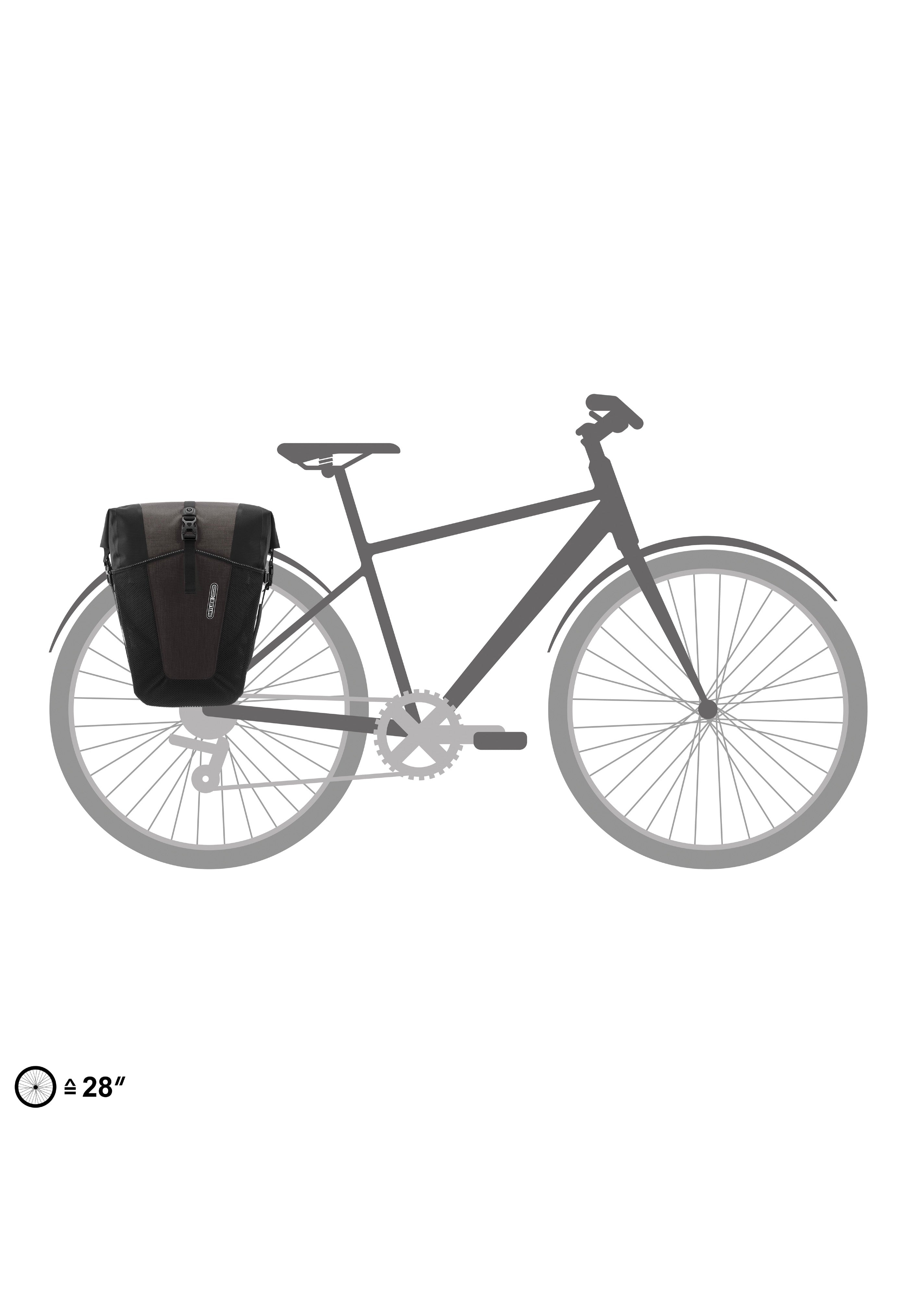ORTLIEB Back-Roller XL Plus QL2.2 Paar Granite-Black Fahrradtasche