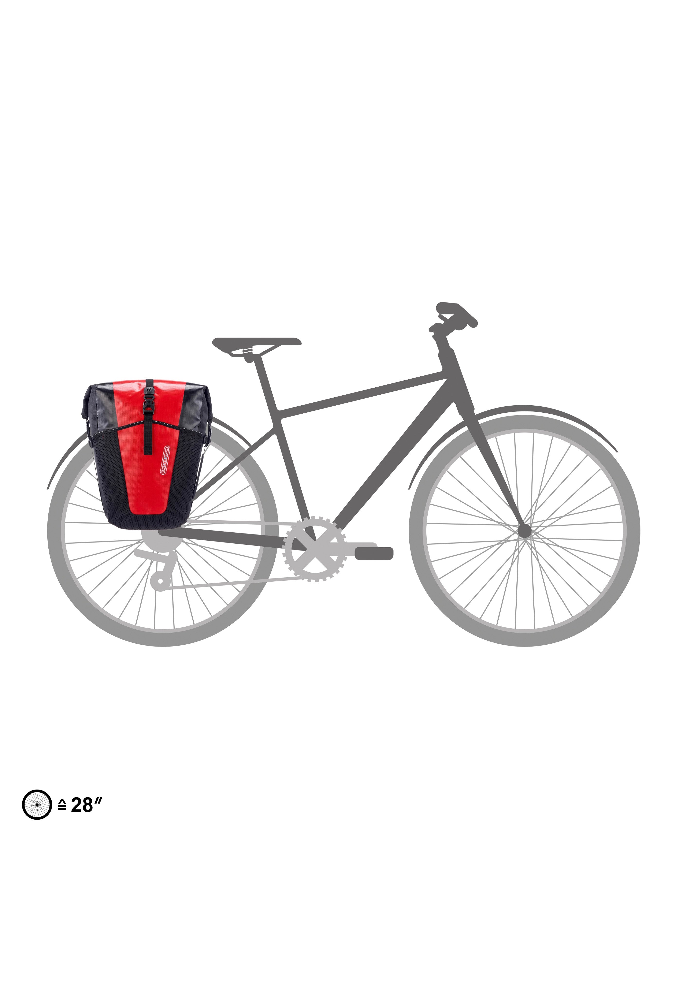ORTLIEB Back-Roller XL QL2.2 Paar Red/Black Fahrradtasche