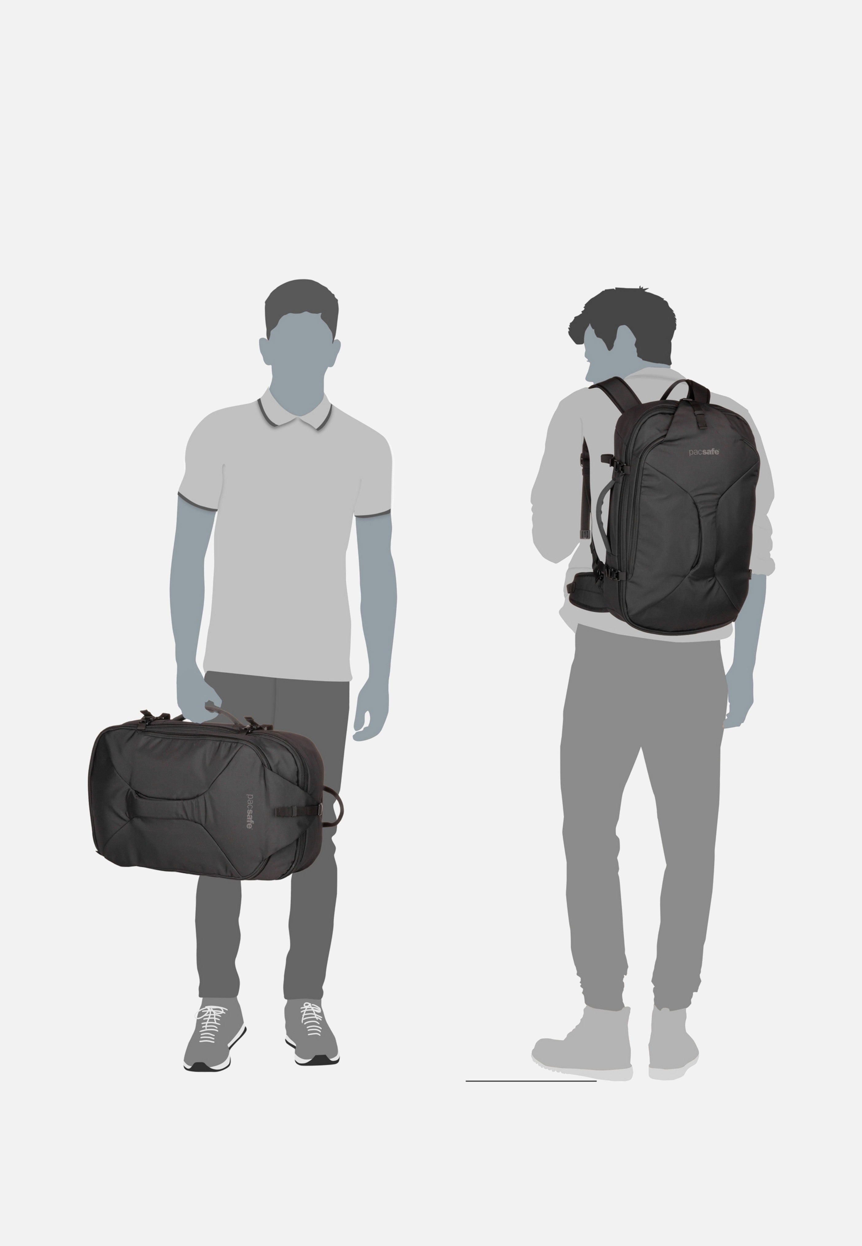 Pacsafe EXP45 Carry-On Travel Black Travel Rucksack