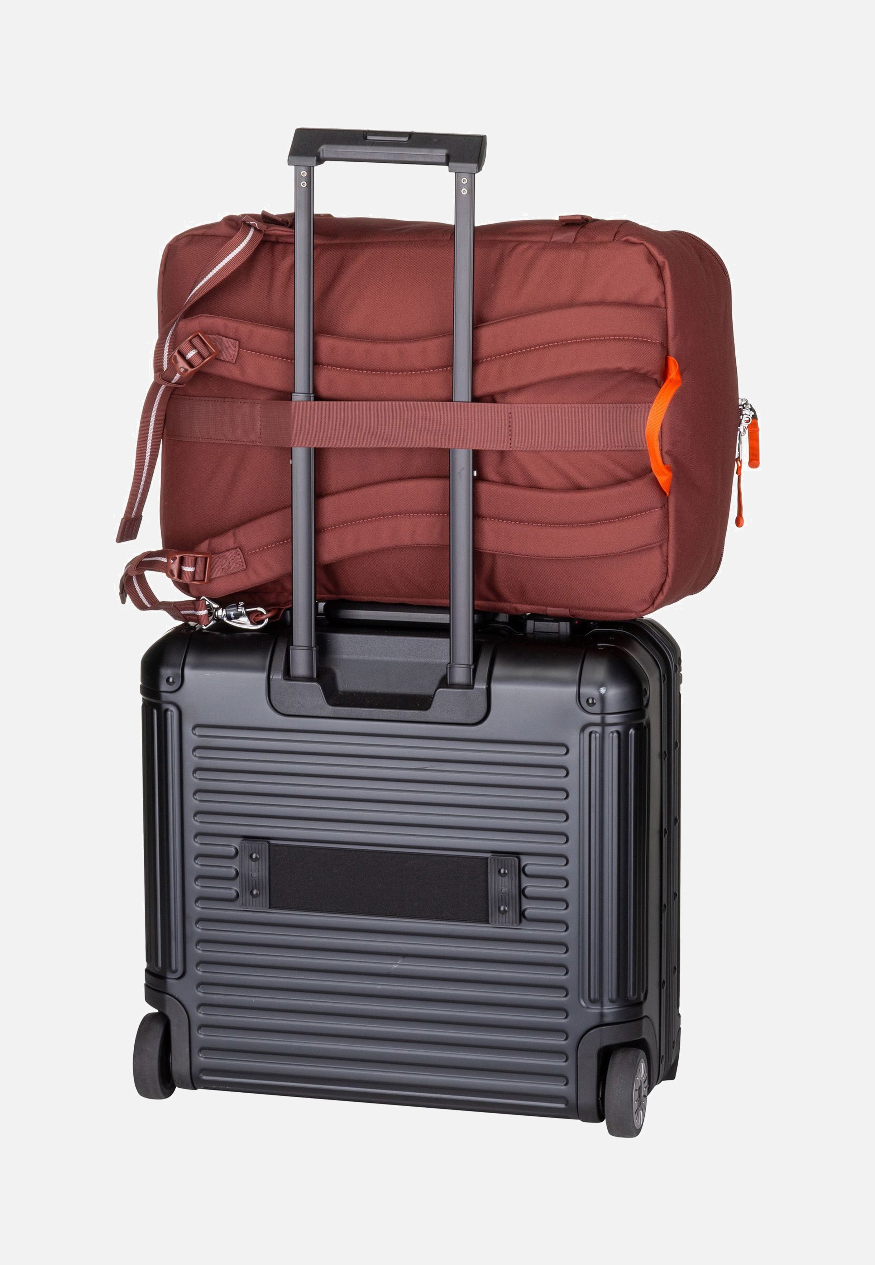 Pacsafe GO 34L Carry-On Garnet Red Reiserucksack