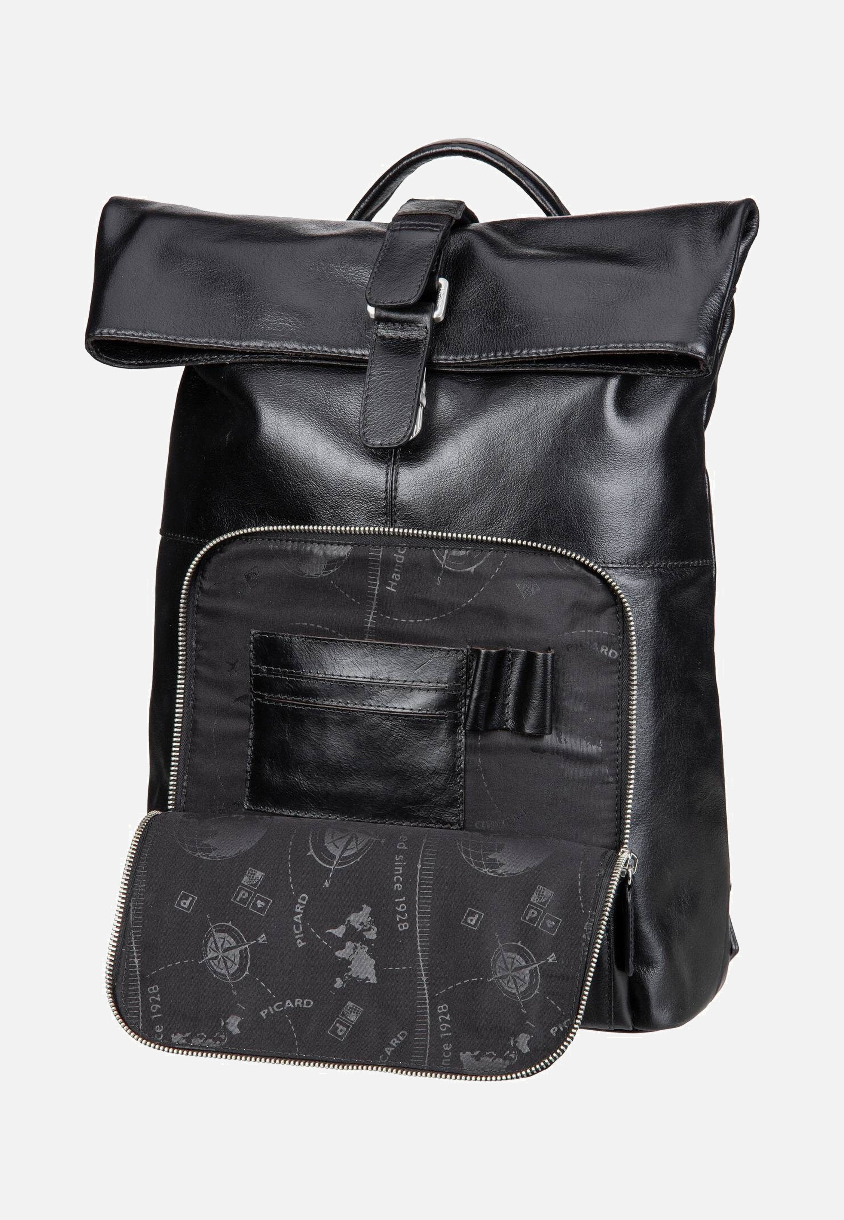Picard Buddy 5667 Schwarz Rolltop Rucksack