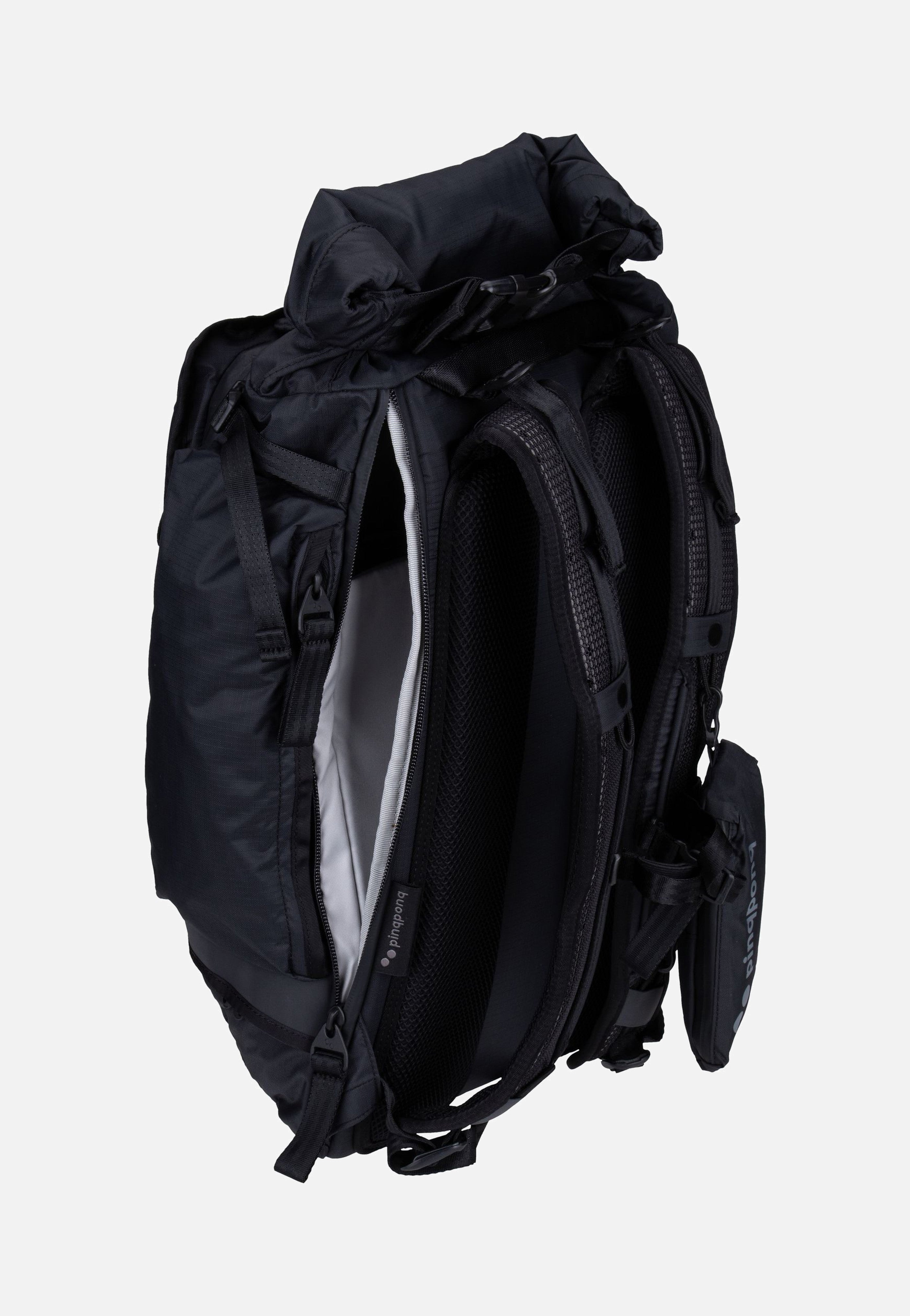pinqponq Komut Medium Pure Black Rucksack
