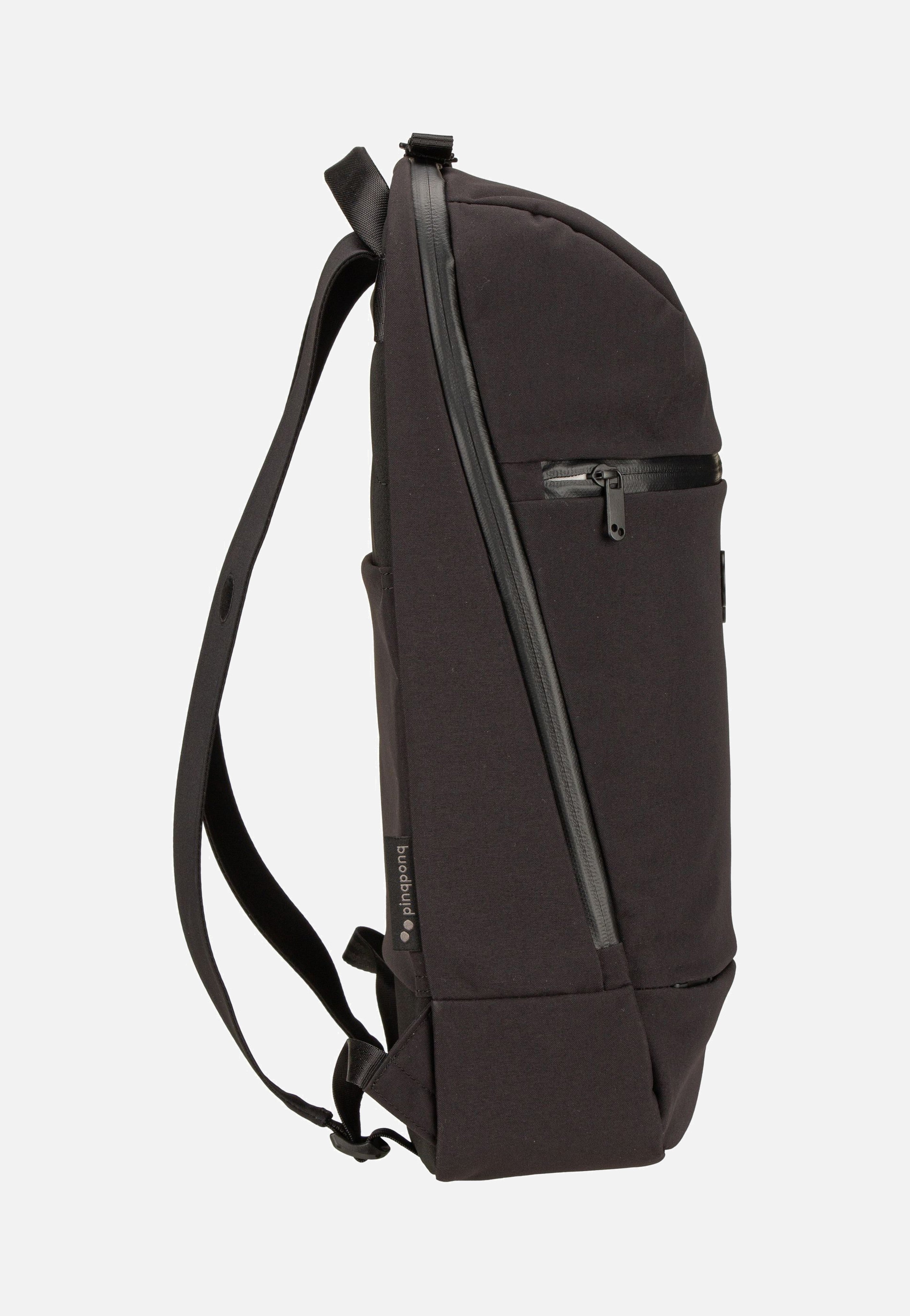 pinqponq Kontor Solid Black Rucksack
