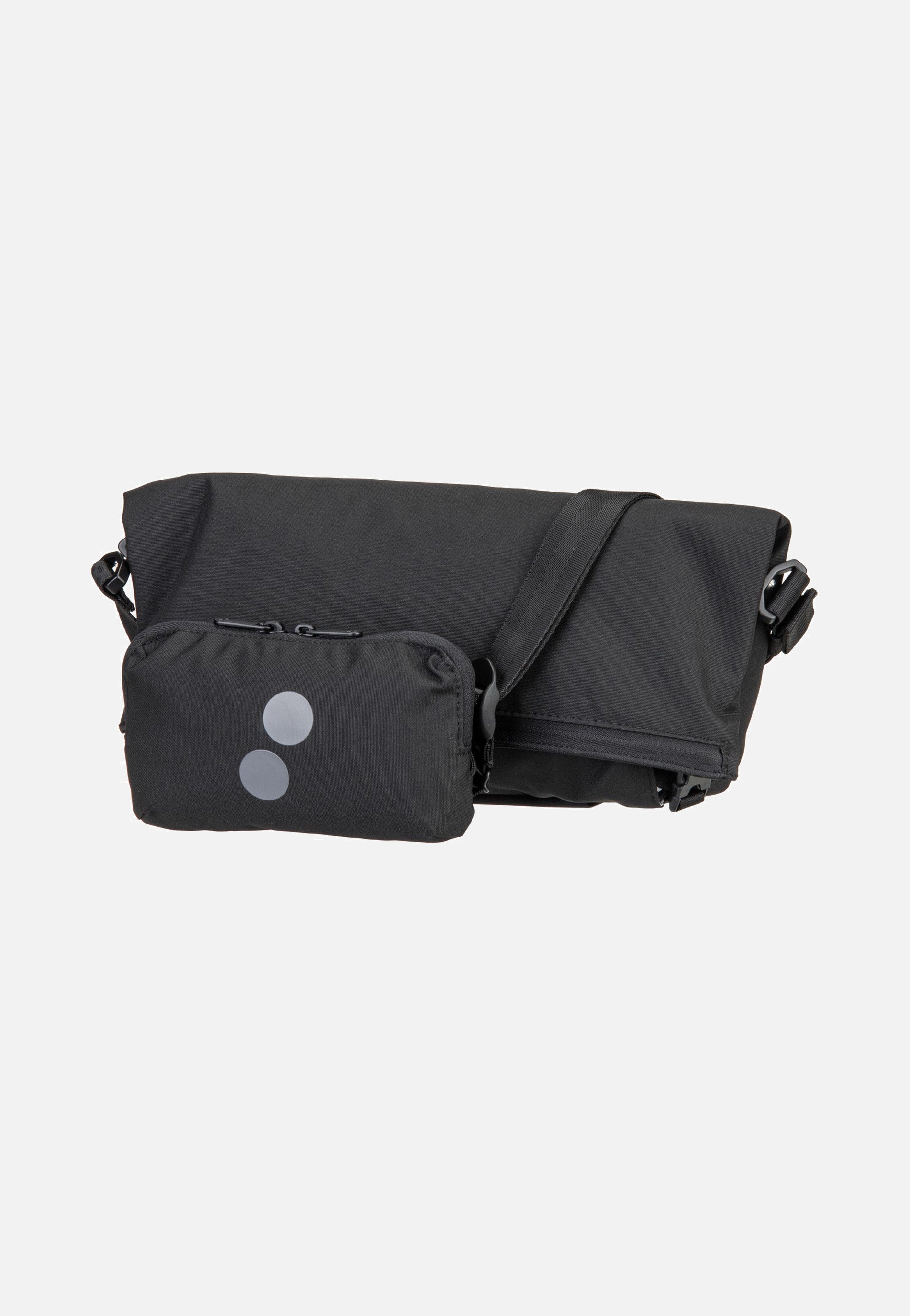 pinqponq Aksel Core Woven Rooted Black Crossbody Bag