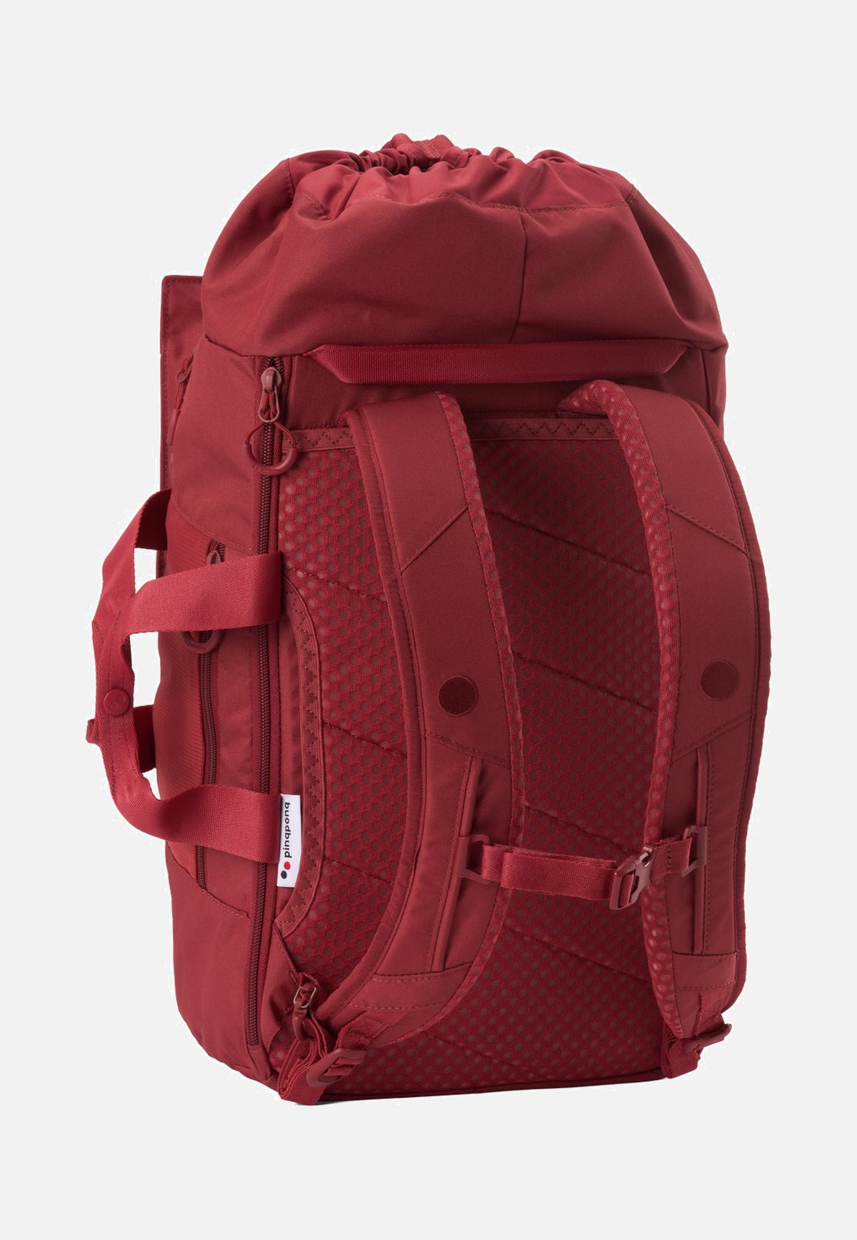 pinqponq Blok Medium Sienna Red Travel Backpack
