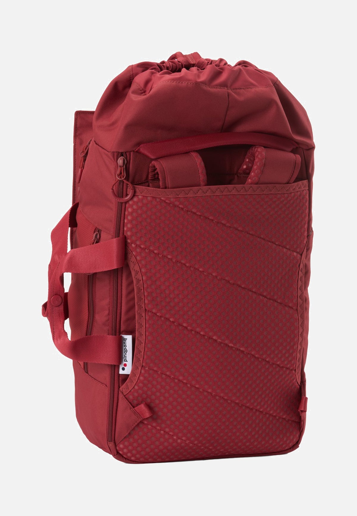 pinqponq Blok Medium Sienna Red Travel Backpack