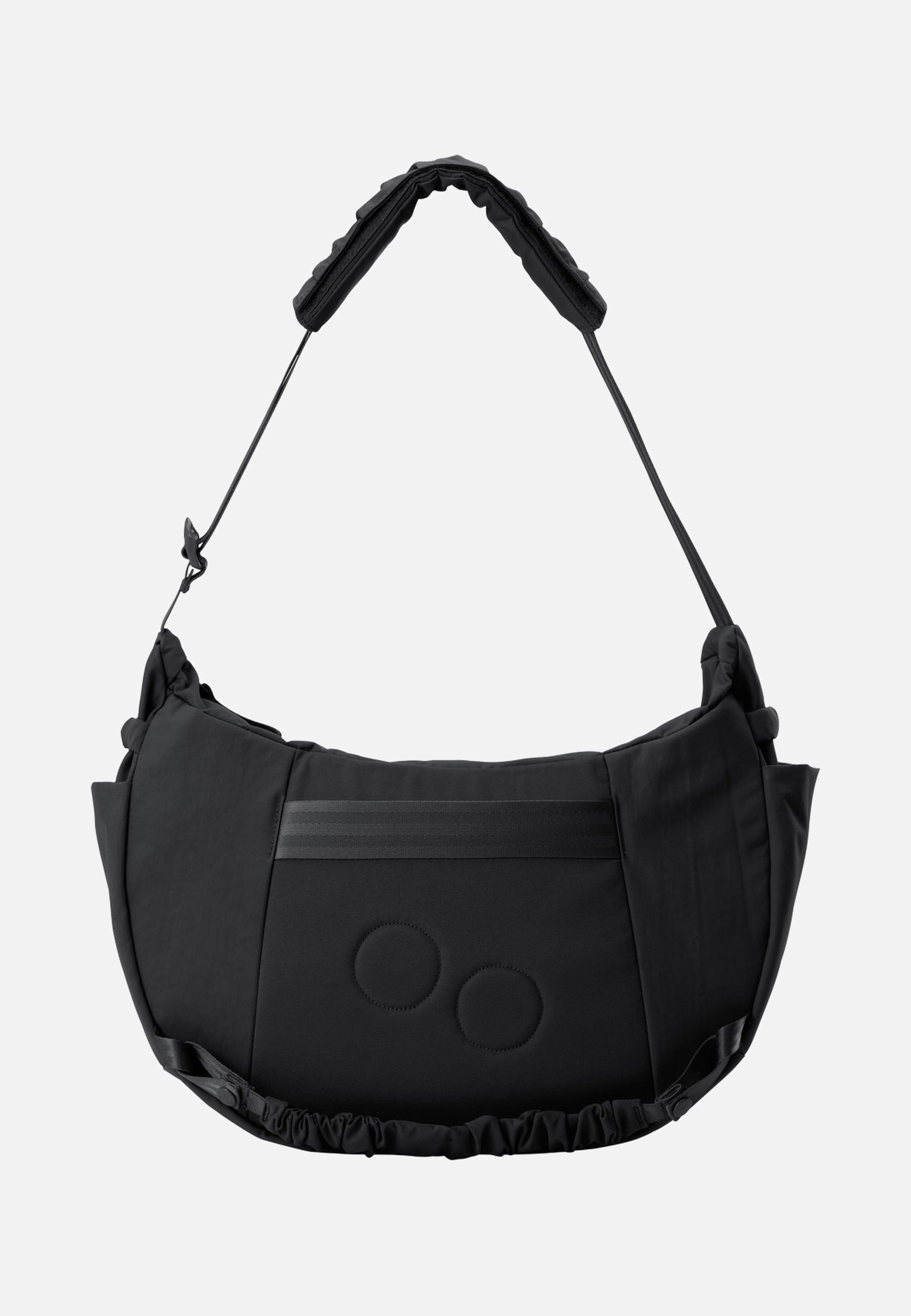 pinqponq Krumm Large Crinkle Black Hobo Bag