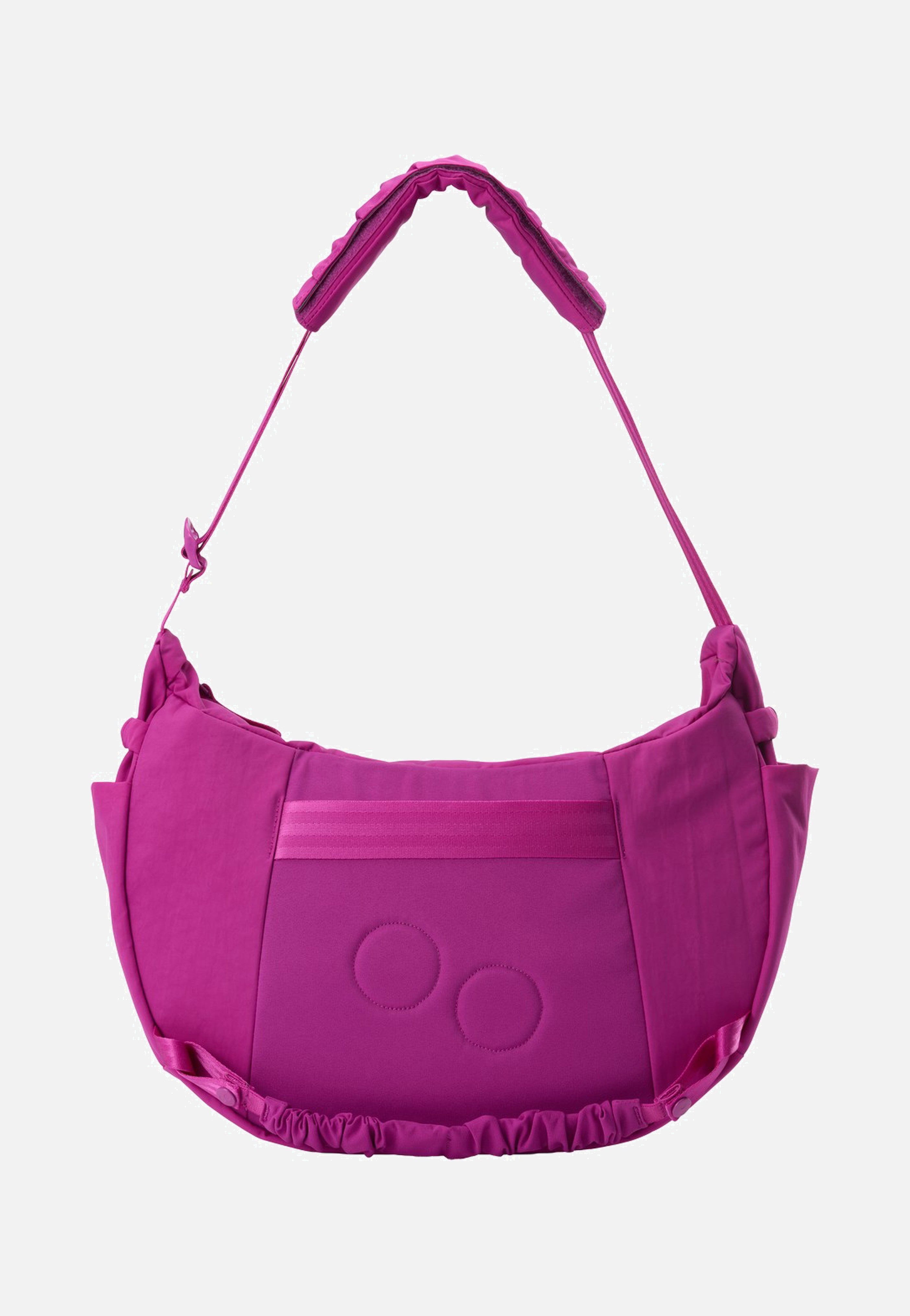 pinqponq Krumm Large Crinkle Fuchsia Hobo Bag