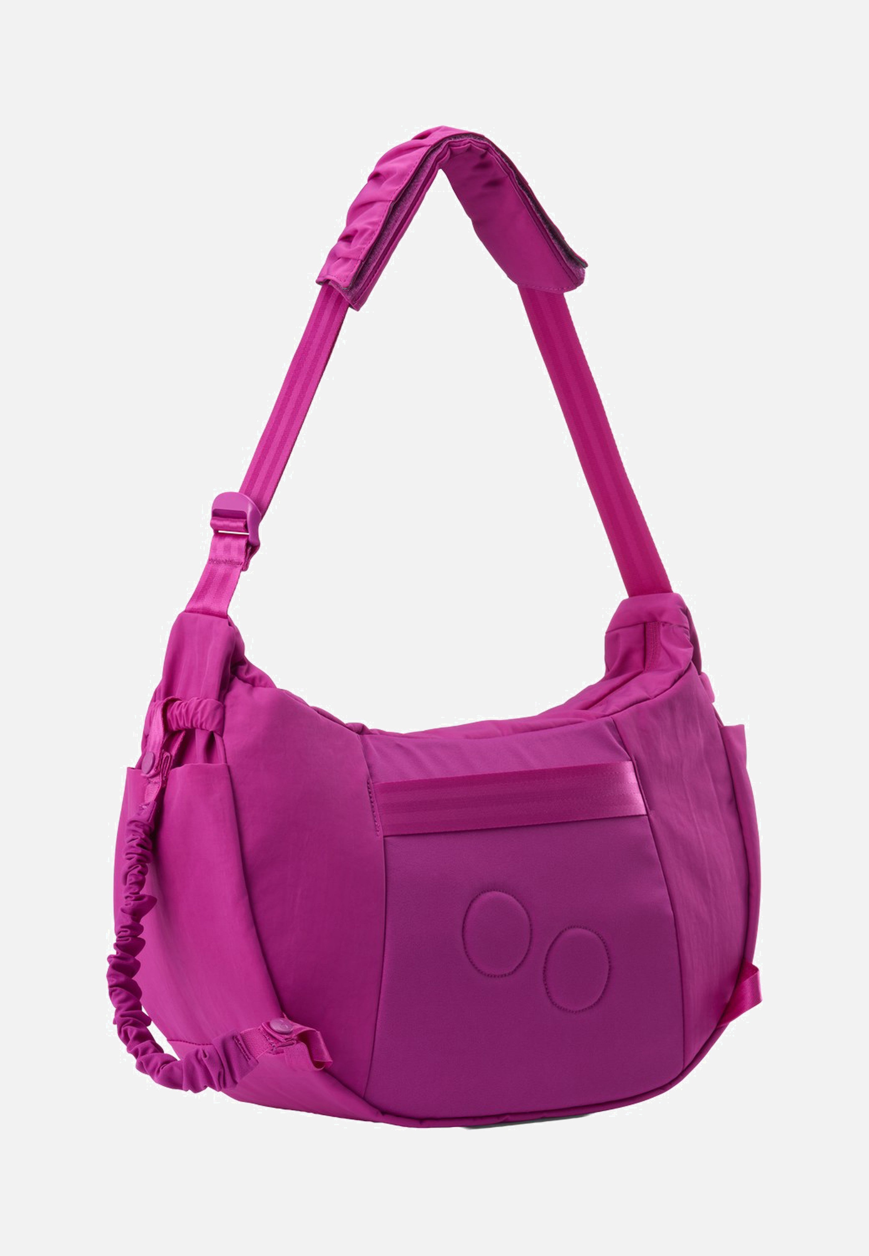 pinqponq Krumm Large Crinkle Fuchsia Hobo Bag