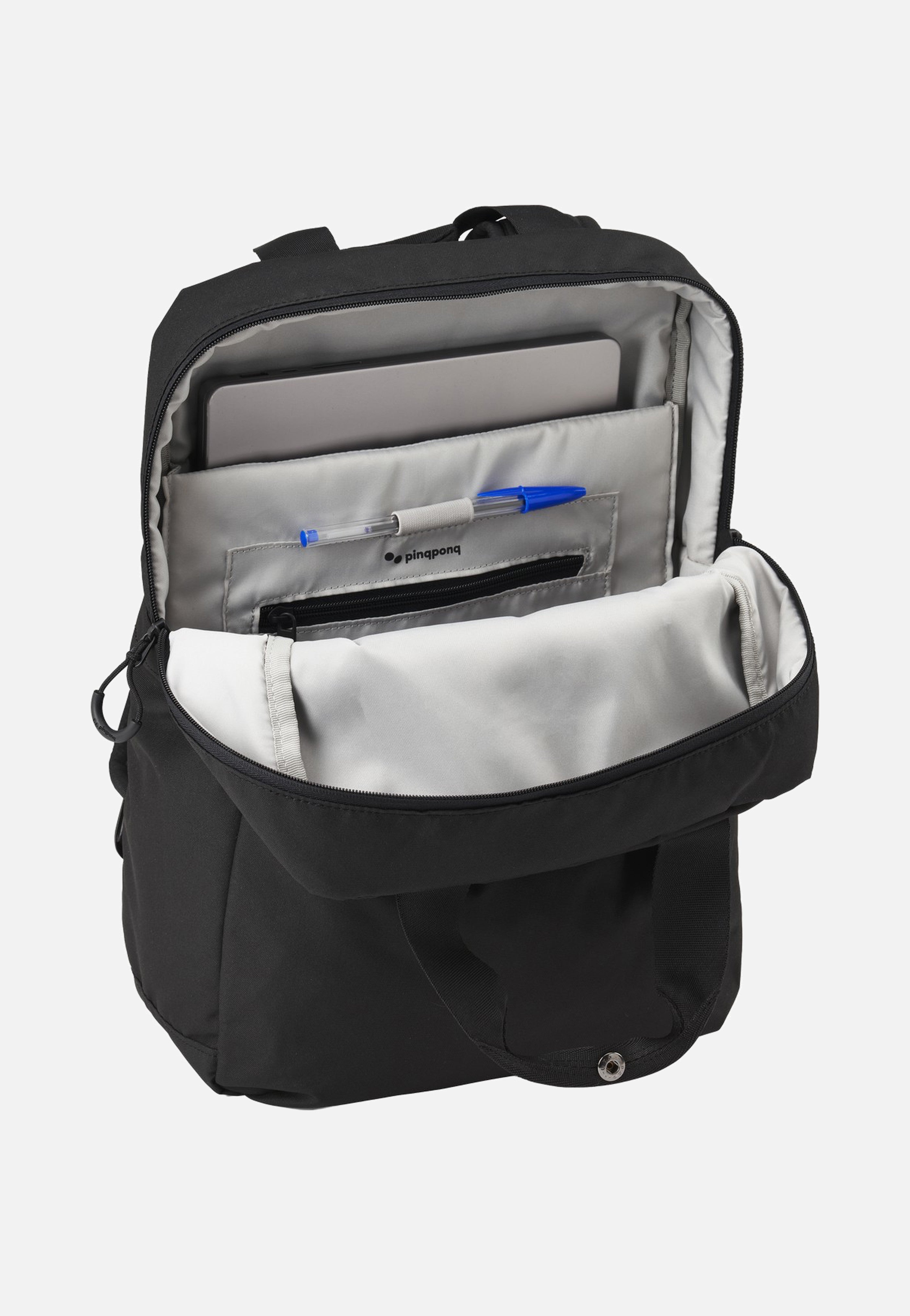 pinqponq Kute Rooted Black Backpack