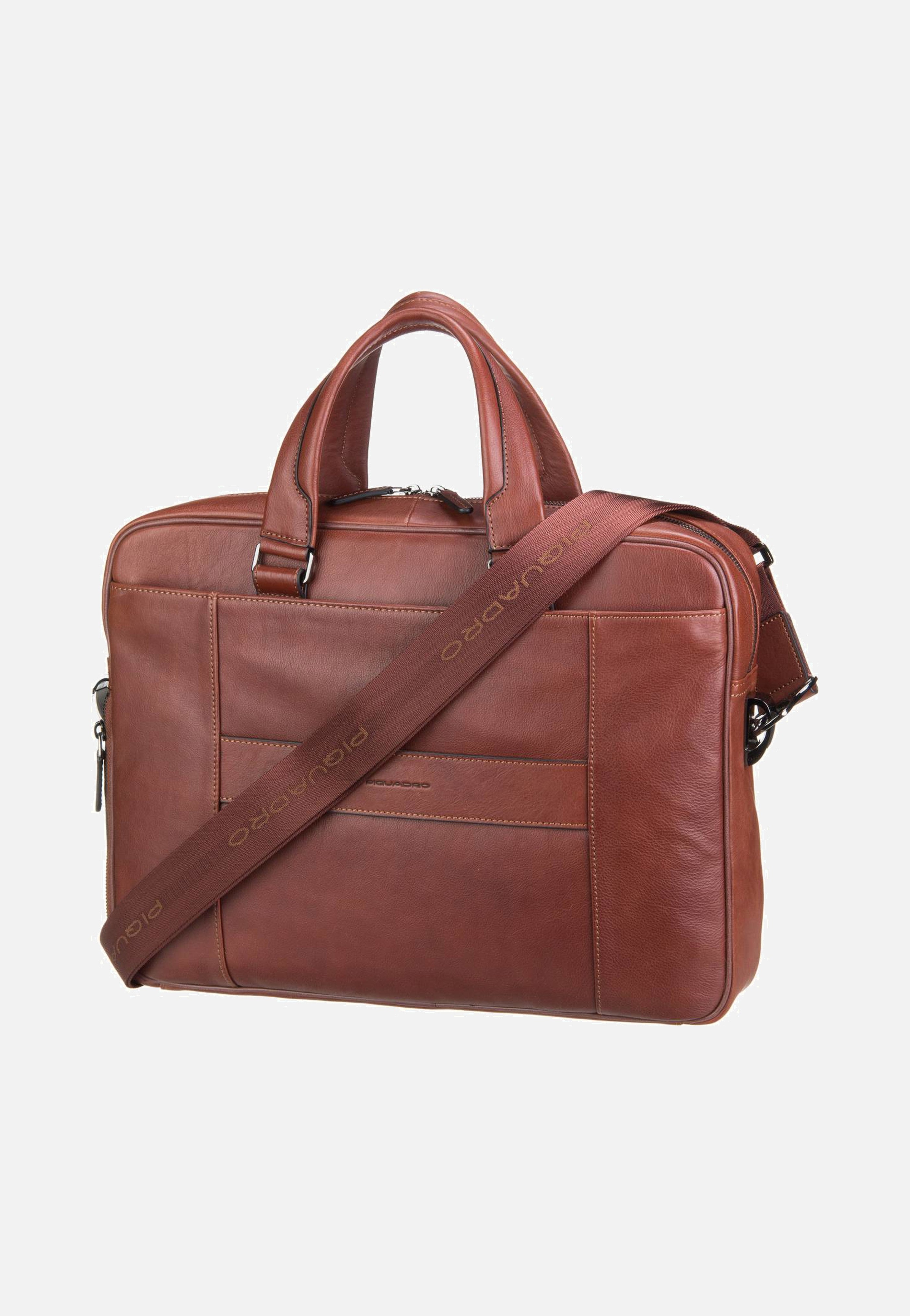 Piquadro Black Square 2849 Connequ Cuoio Tobacco Aktentasche