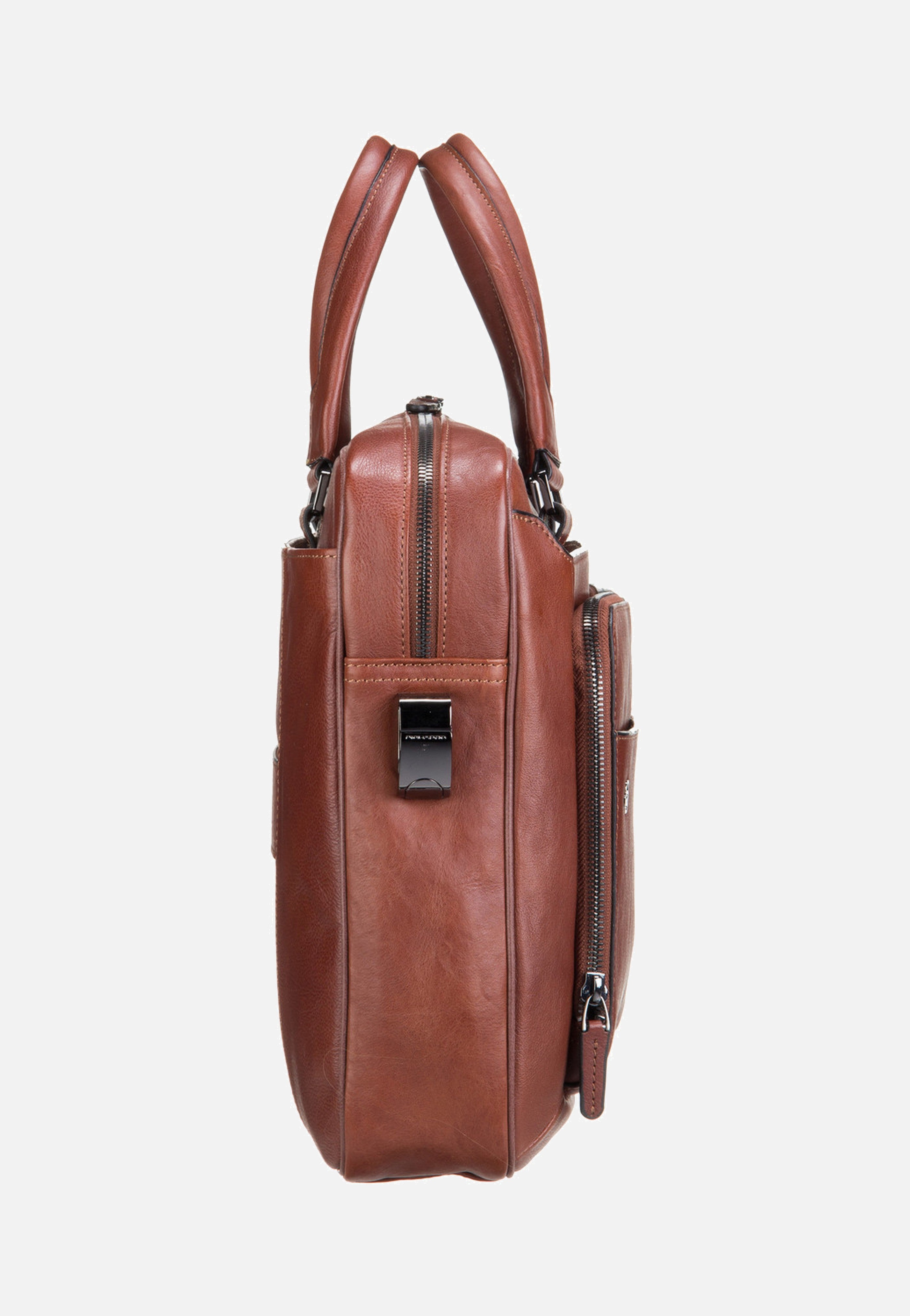 Piquadro Black Square 2849 Connequ Cuoio Tobacco Aktentasche