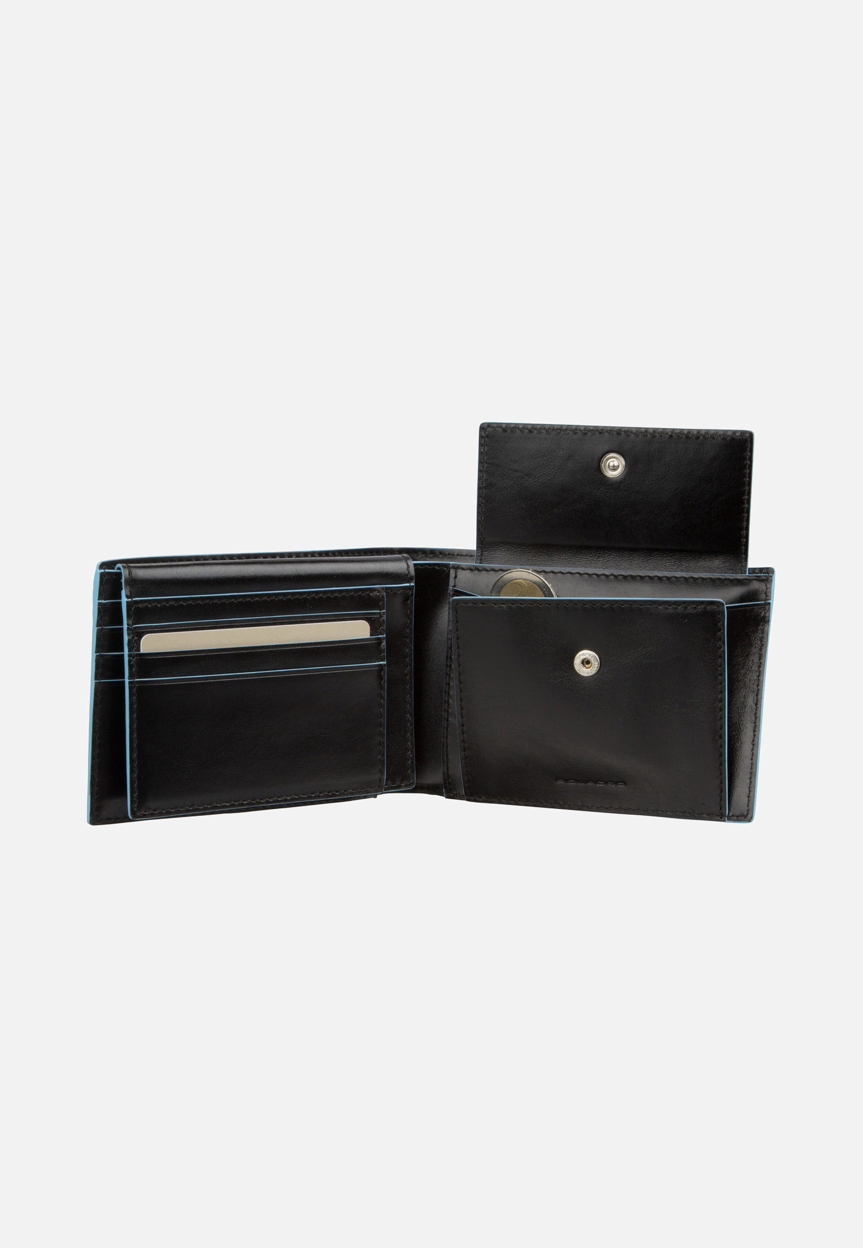 Piquadro Blue Square 1392 RFID Nero Portemonnaie