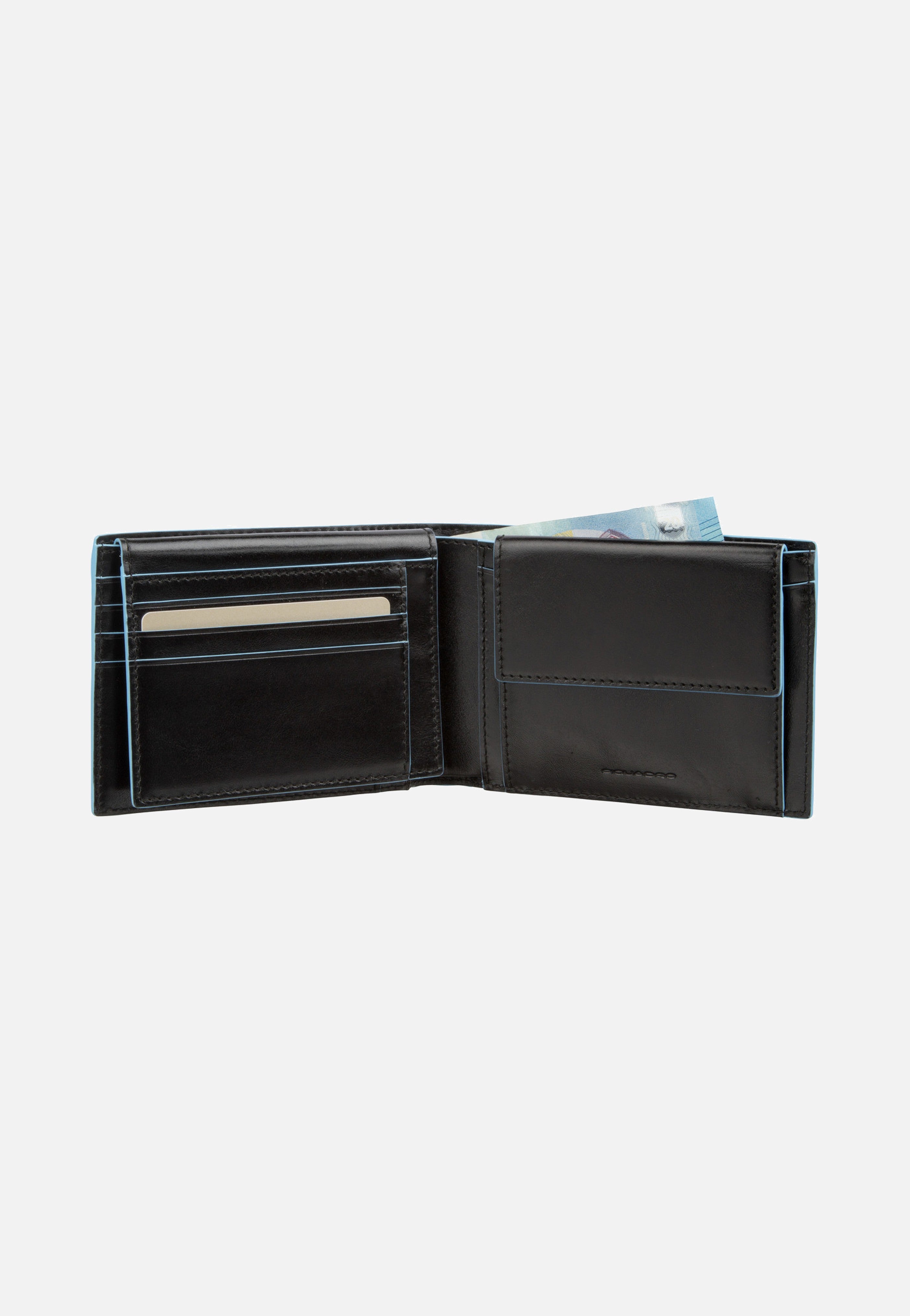 Piquadro Blue Square 1392 RFID Nero Portemonnaie