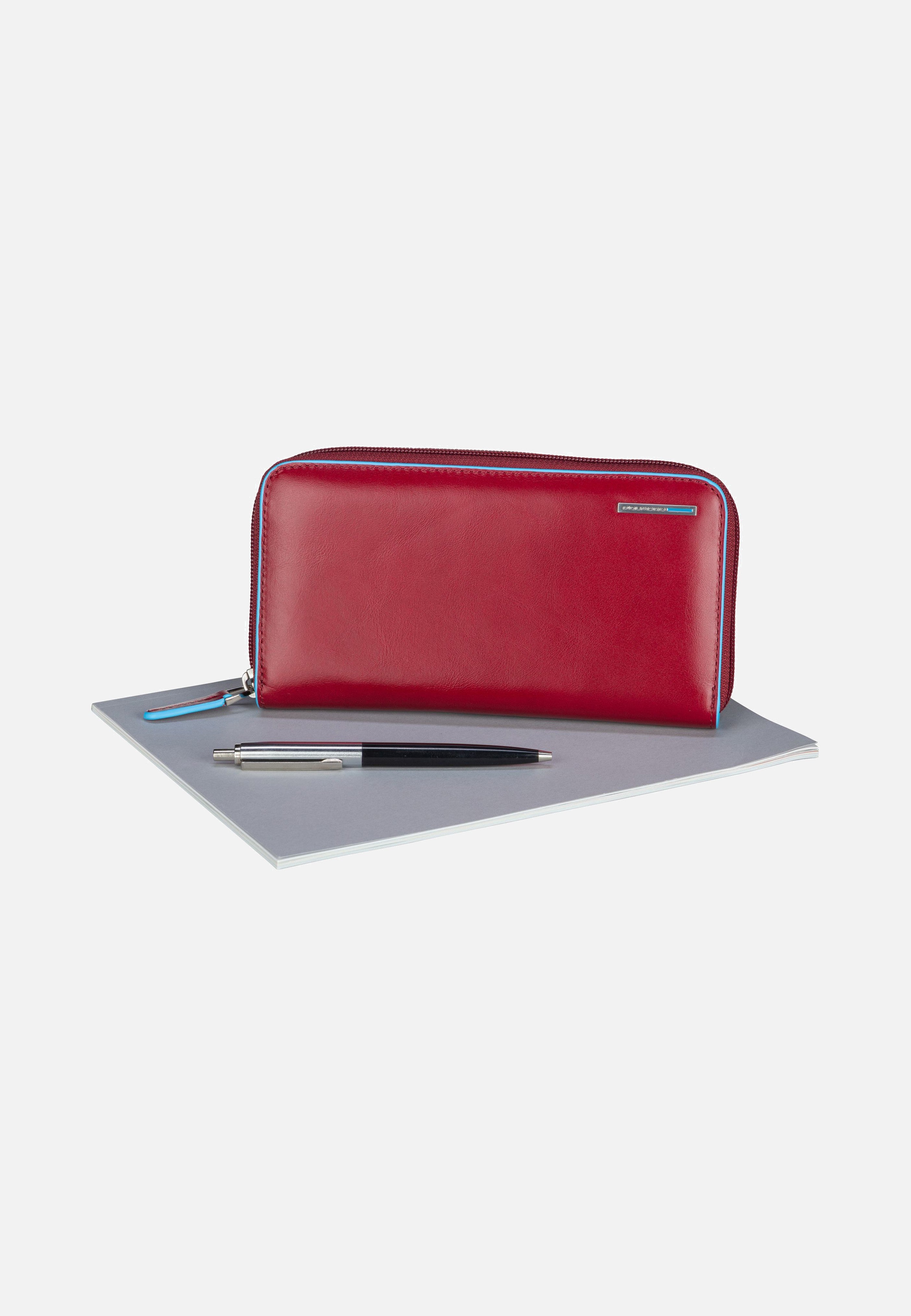 Piquadro Blue Square 1515 RFID Rosso Portemonnaie