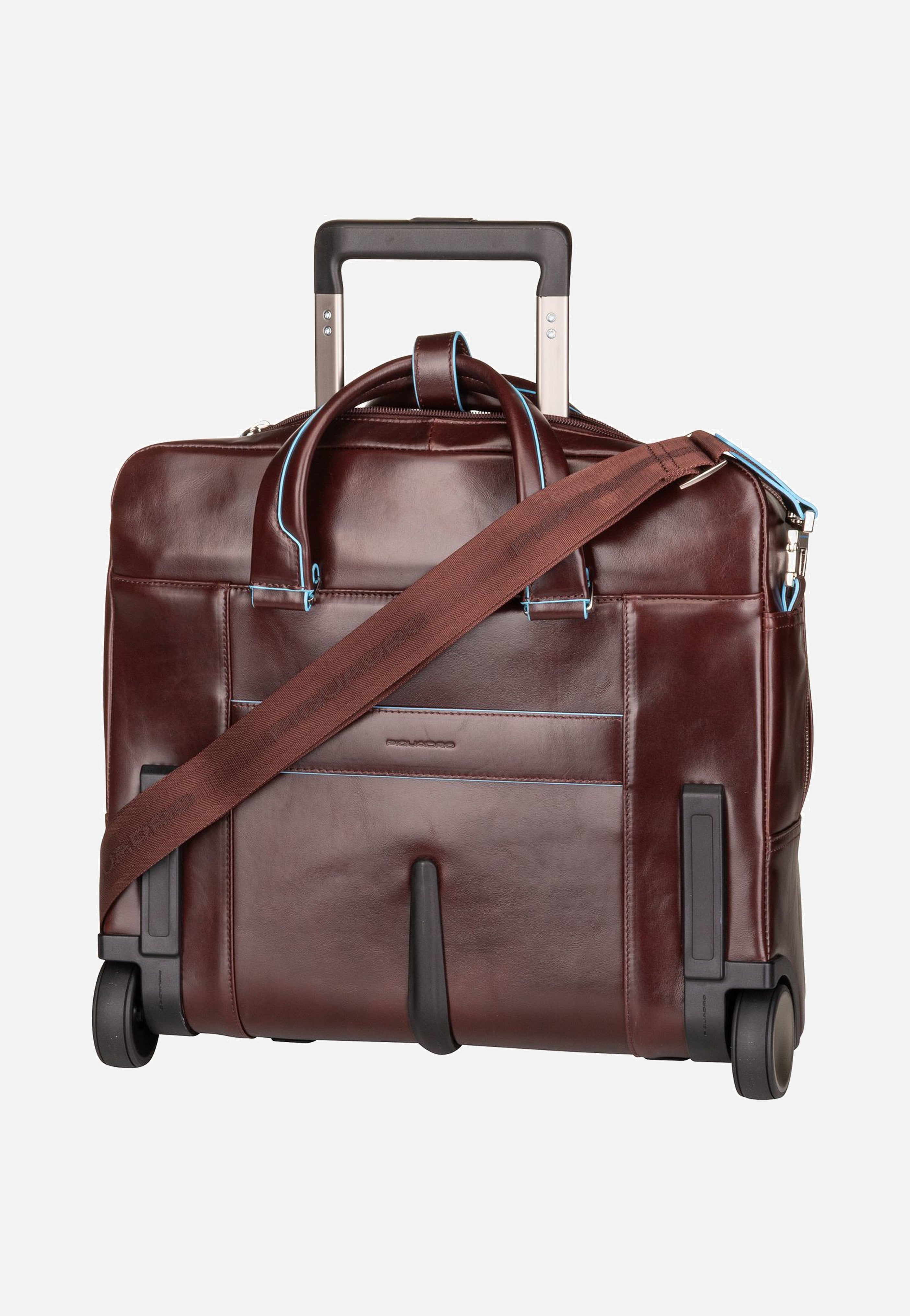 Piquadro Blue Square Wheeled 4729 Mogano Pilotenkoffer