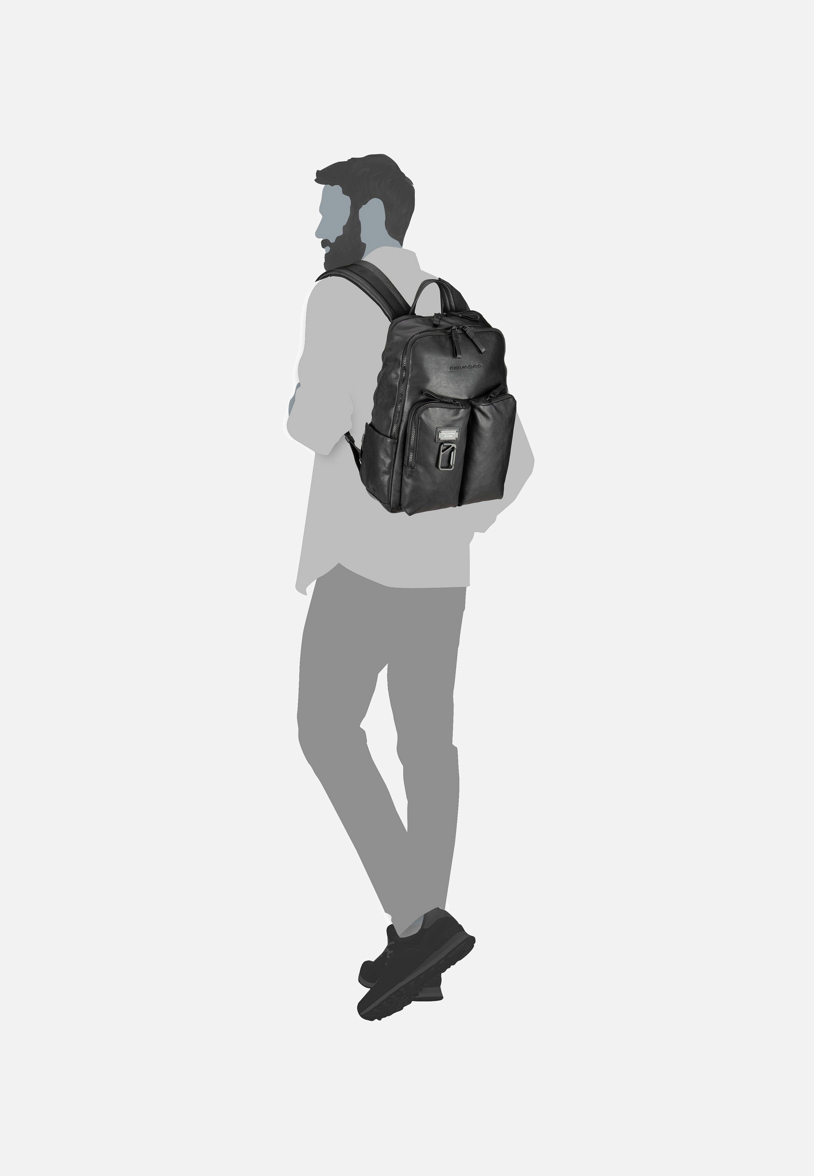Piquadro Harper 3869 RFID Nero Rucksack