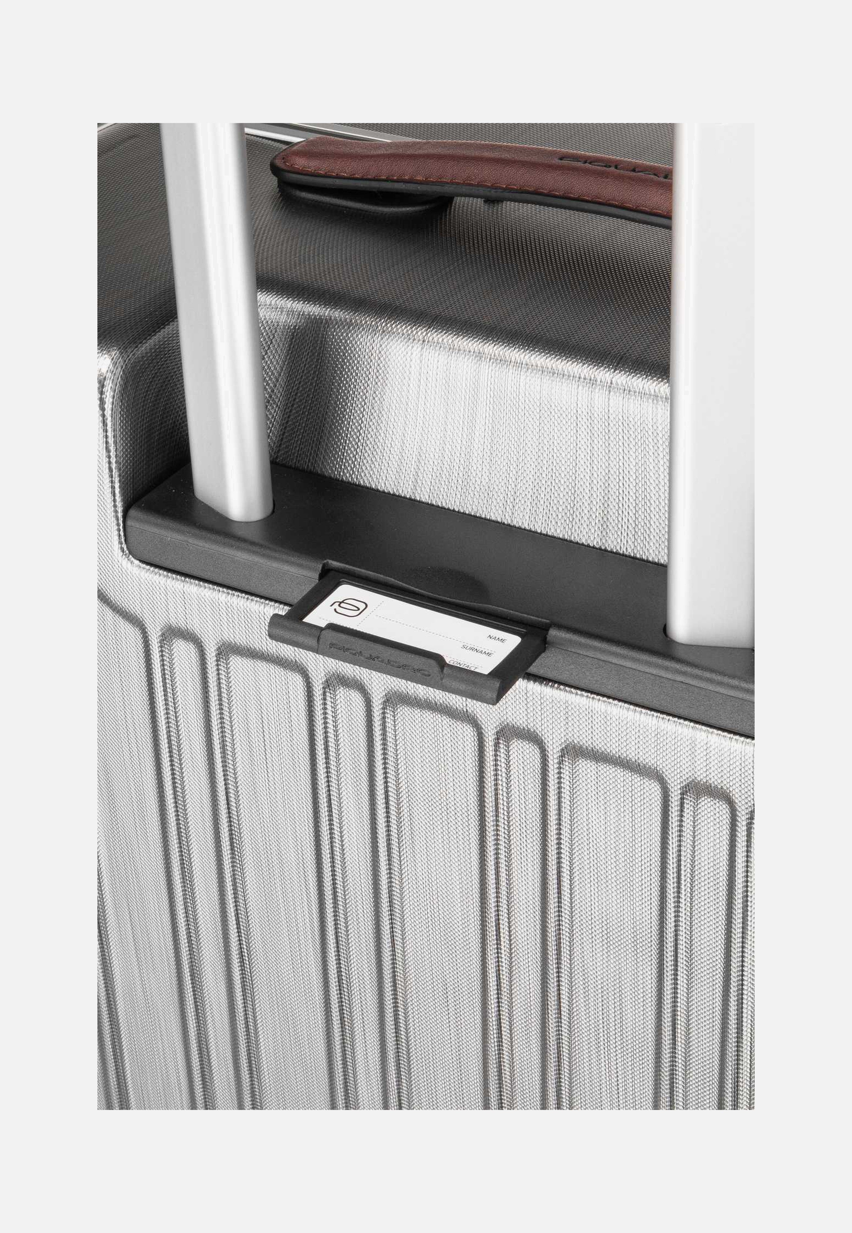 Piquadro PQ-LM Big Spinner 4428 Nero-Cuoio Koffer