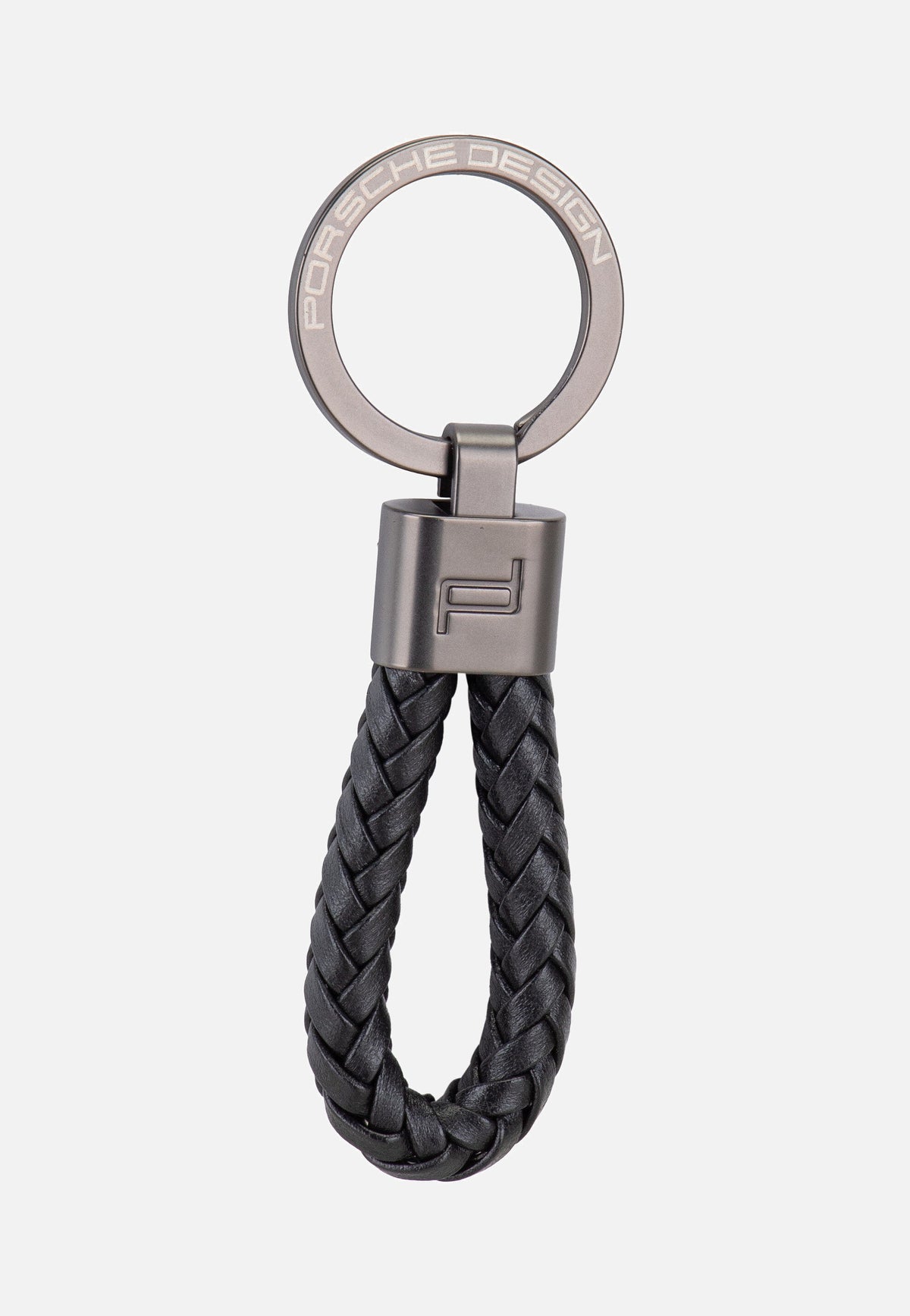 Porsche Design Keyring Leather Cord 28807 Black Keychain