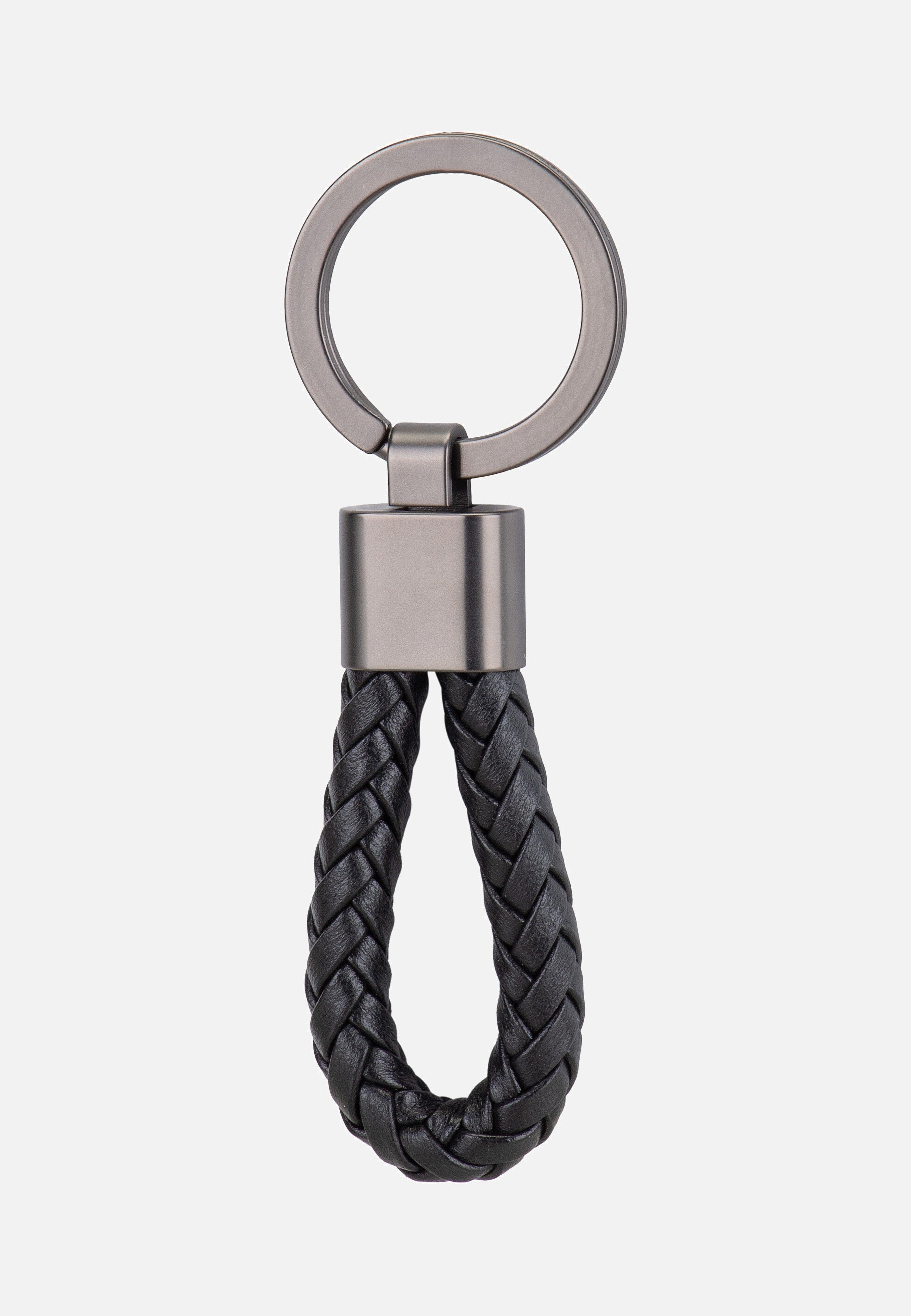 Porsche Design Keyring Leather Cord 28807 Black Keychain