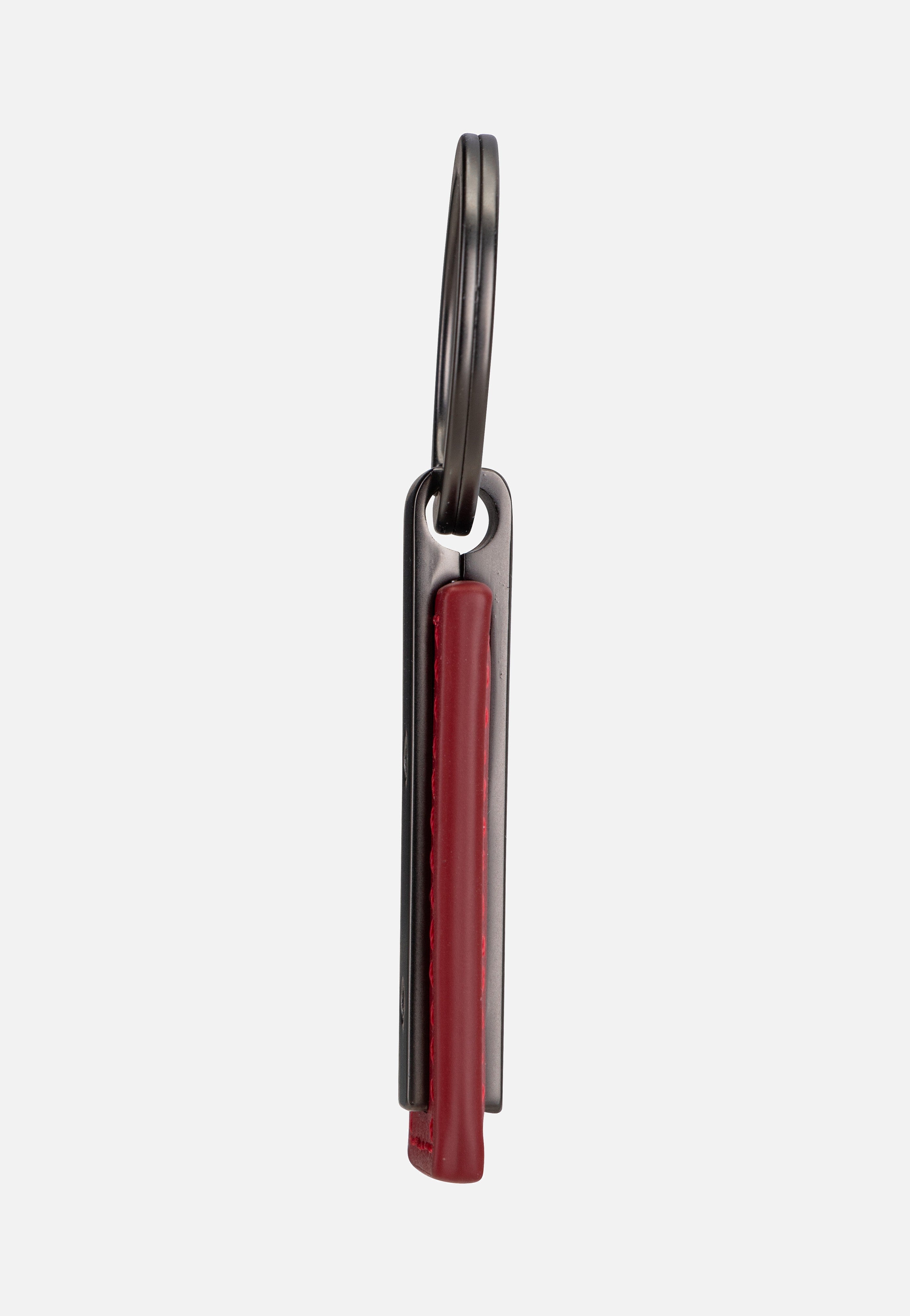 Porsche Design Keyring Metal Bar 28801 Carmine Red Keychain