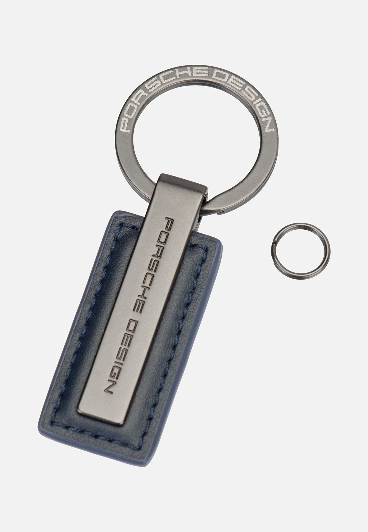 Porsche Design Keyring Metal Bar 28801 Dark Blue Keychain