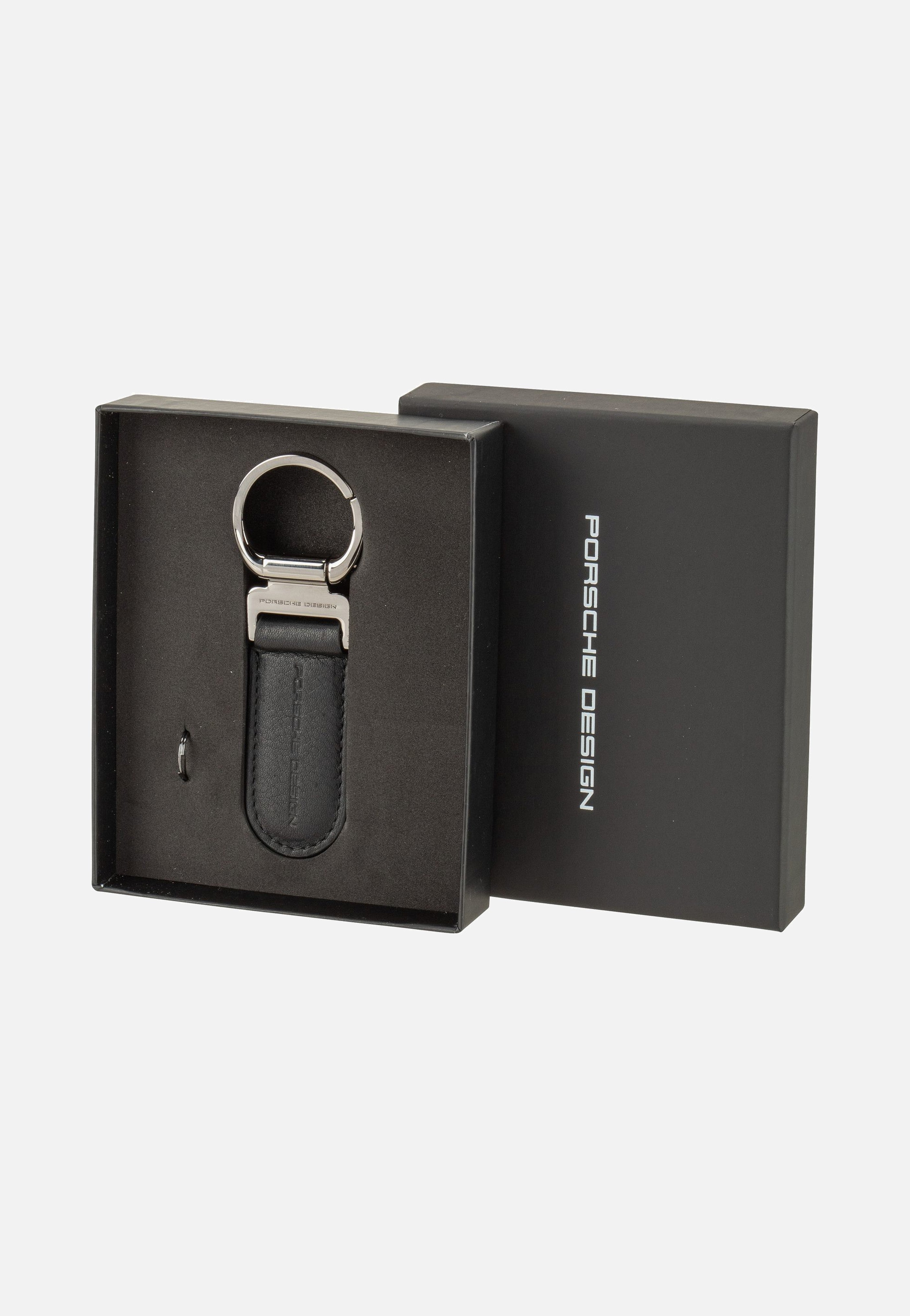 Porsche Design Keyring Oval 8806 Black Keychain