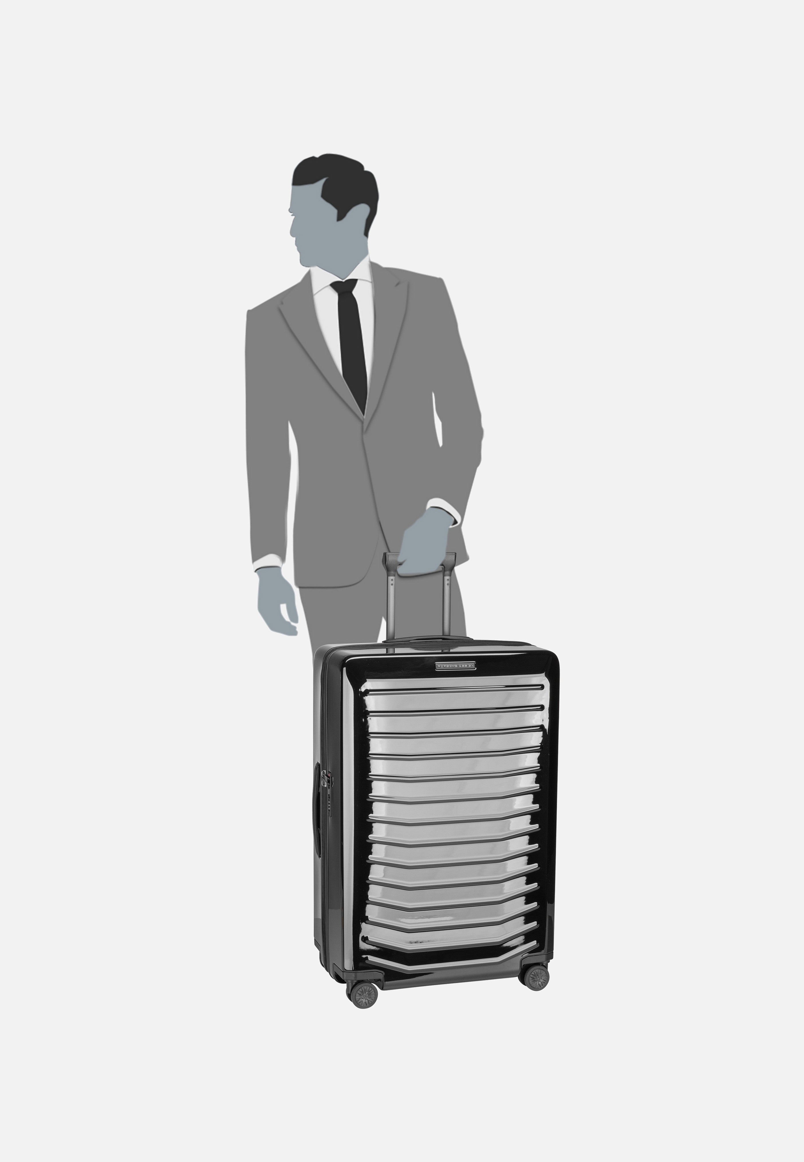Porsche Design Roadster 4W Trolley L Anthracite Matt Koffer