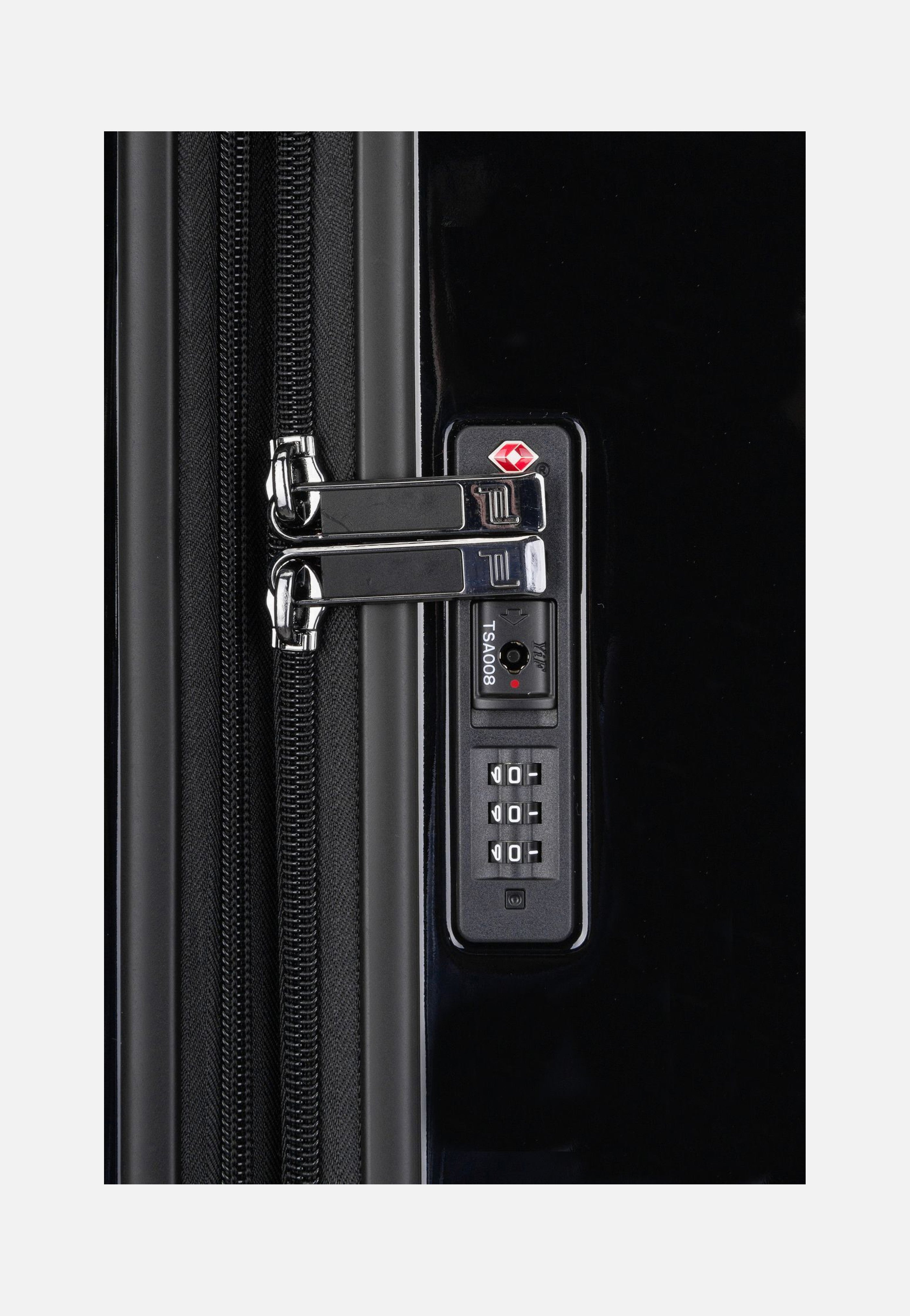 Porsche Design Roadster 4W Trolley L Shiny Black Koffer