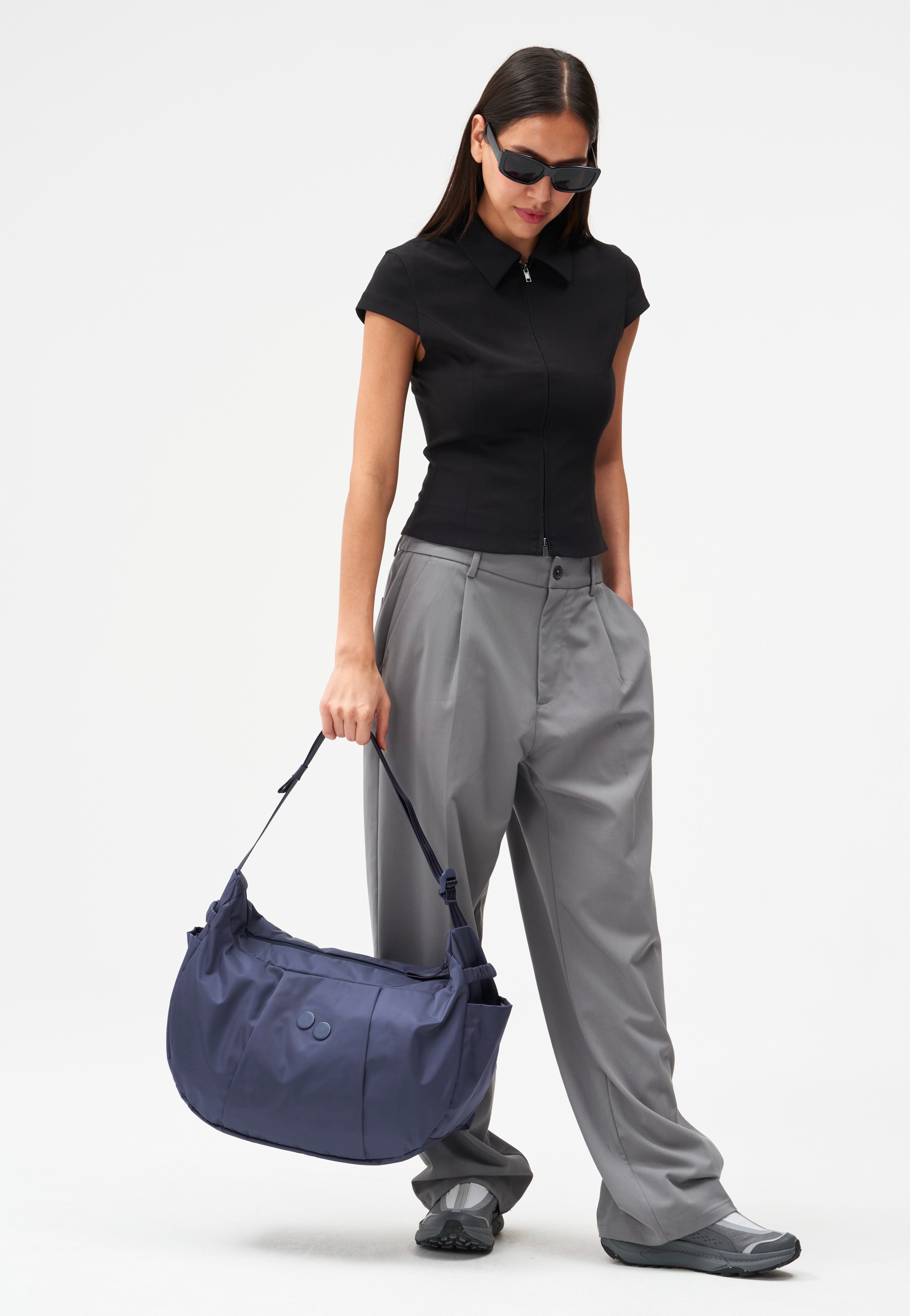 pinqponq Krumm Large Changeant Glazed Dusk Hobo Bag