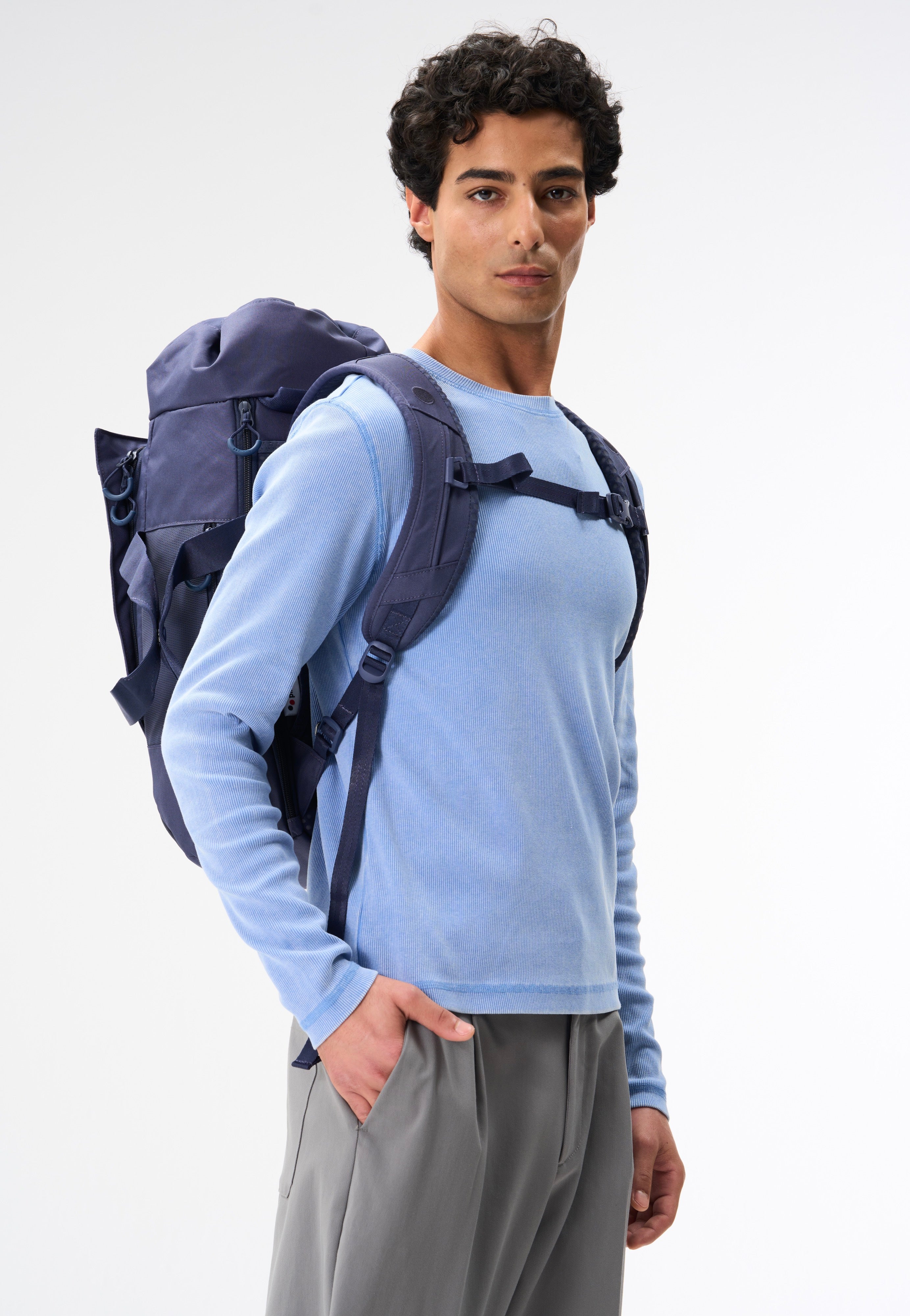 pinqponq Blok Medium Future Dusk Travel Backpack