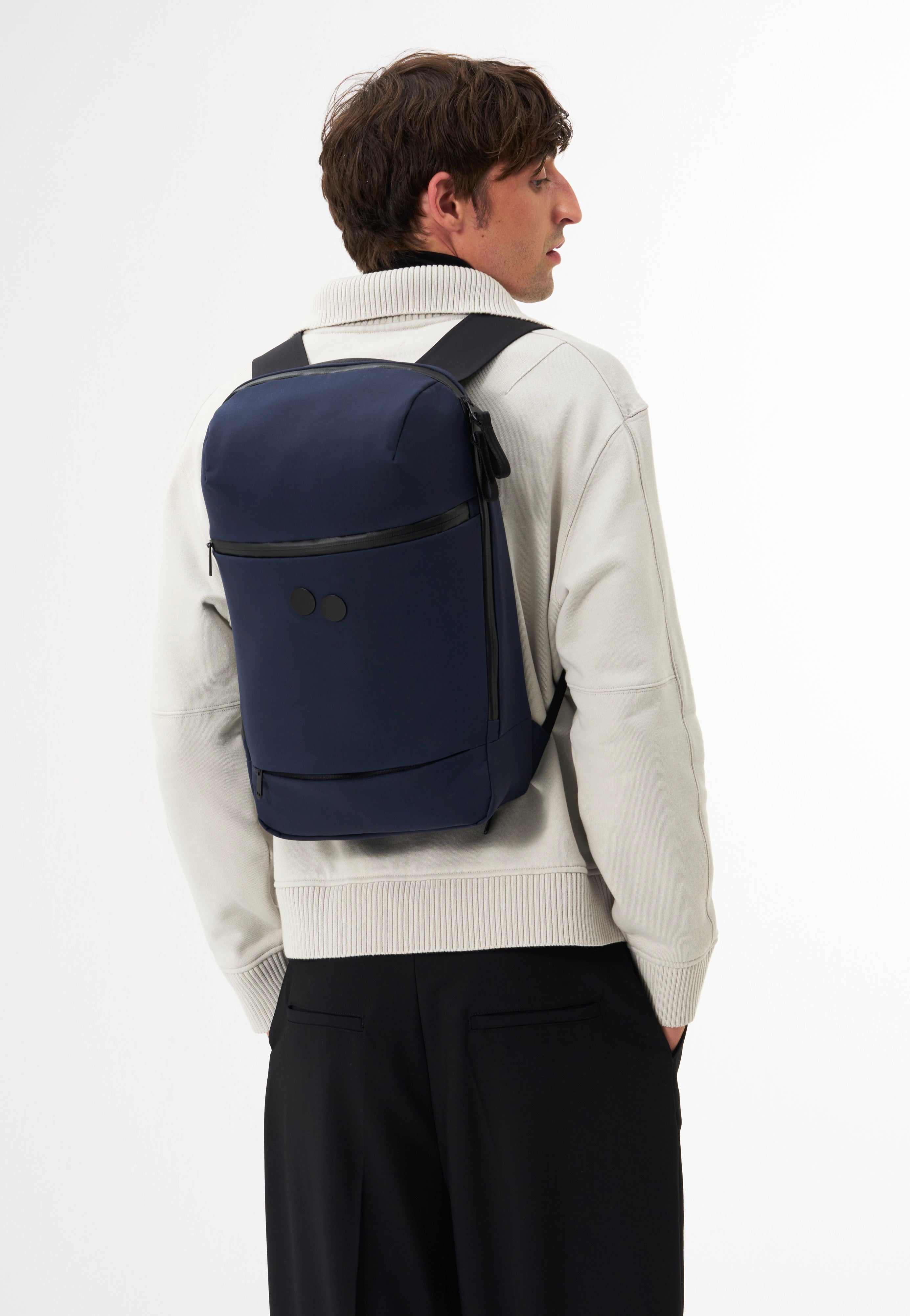 pinqponq Kontor Solid Navy Backpack