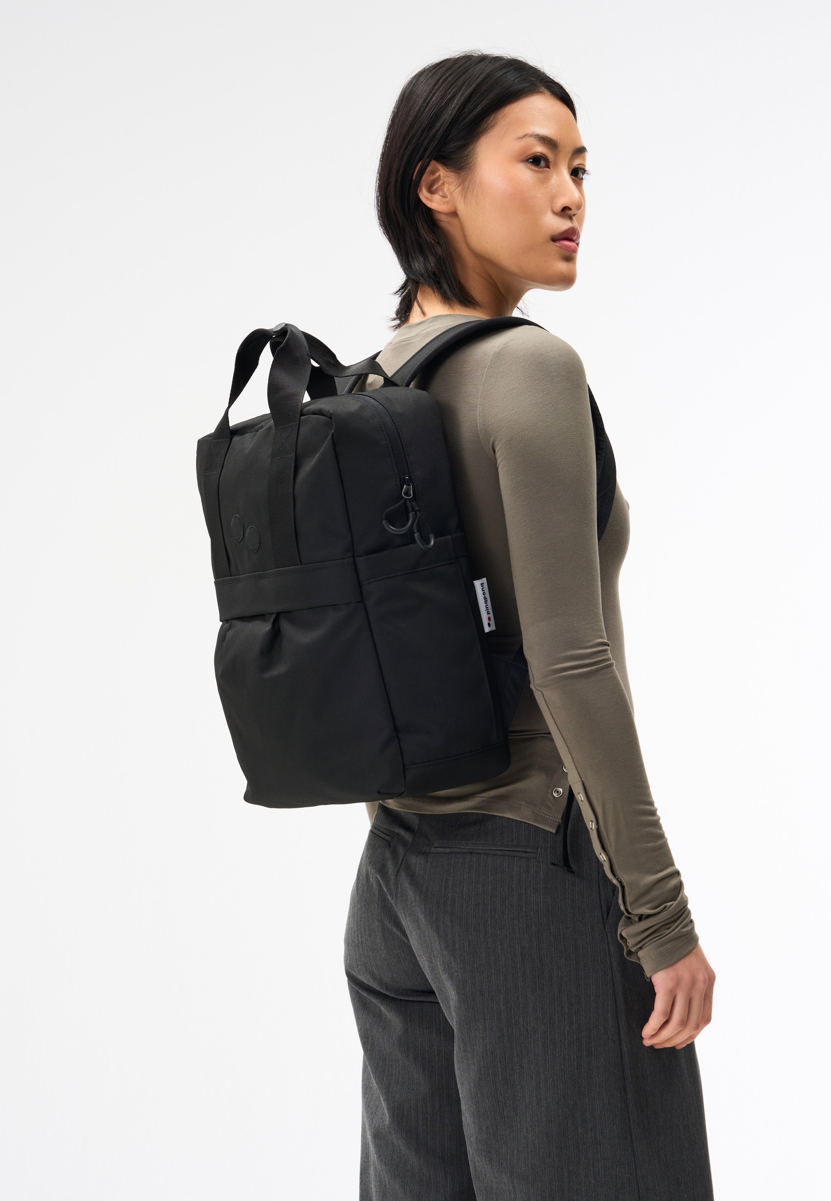 pinqponq Kute Rooted Black Backpack