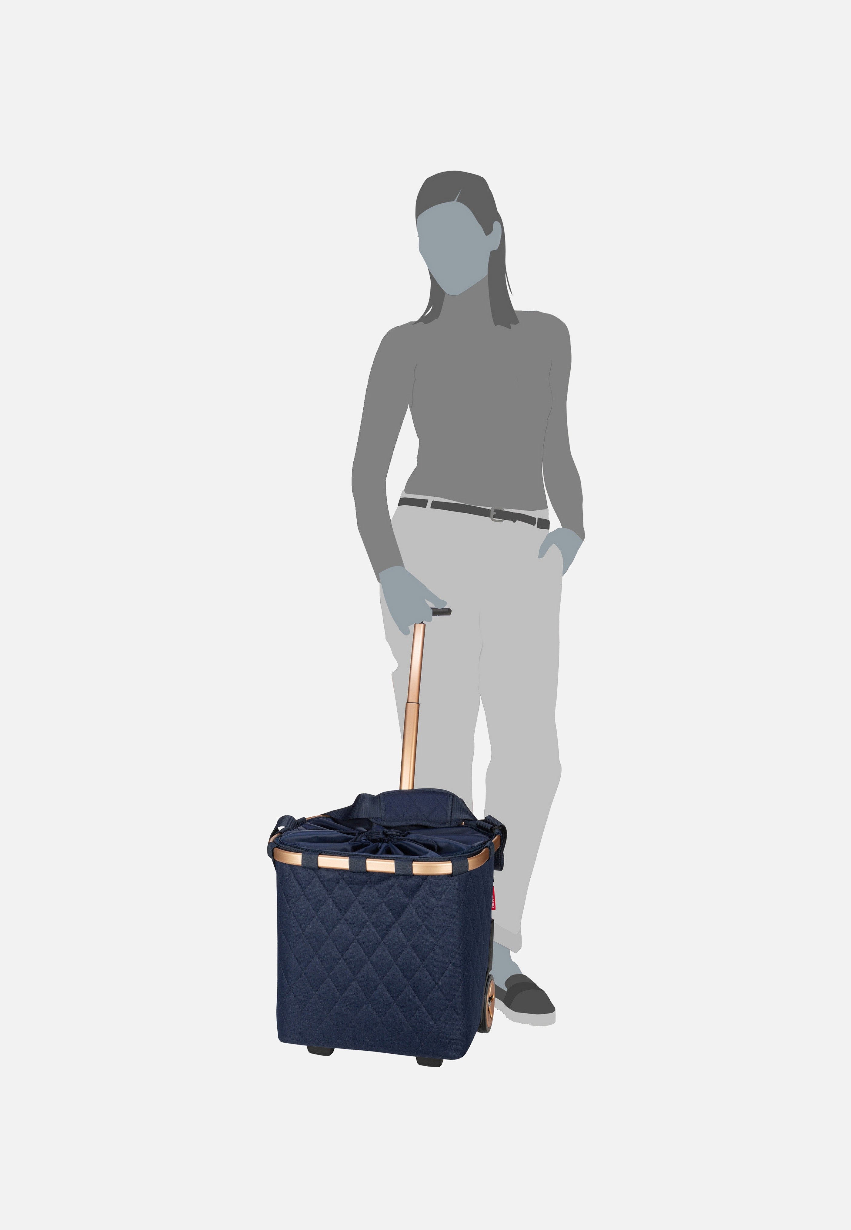 reisenthel Carrycruiser Rhombus Midnight Gold Shopping Trolley