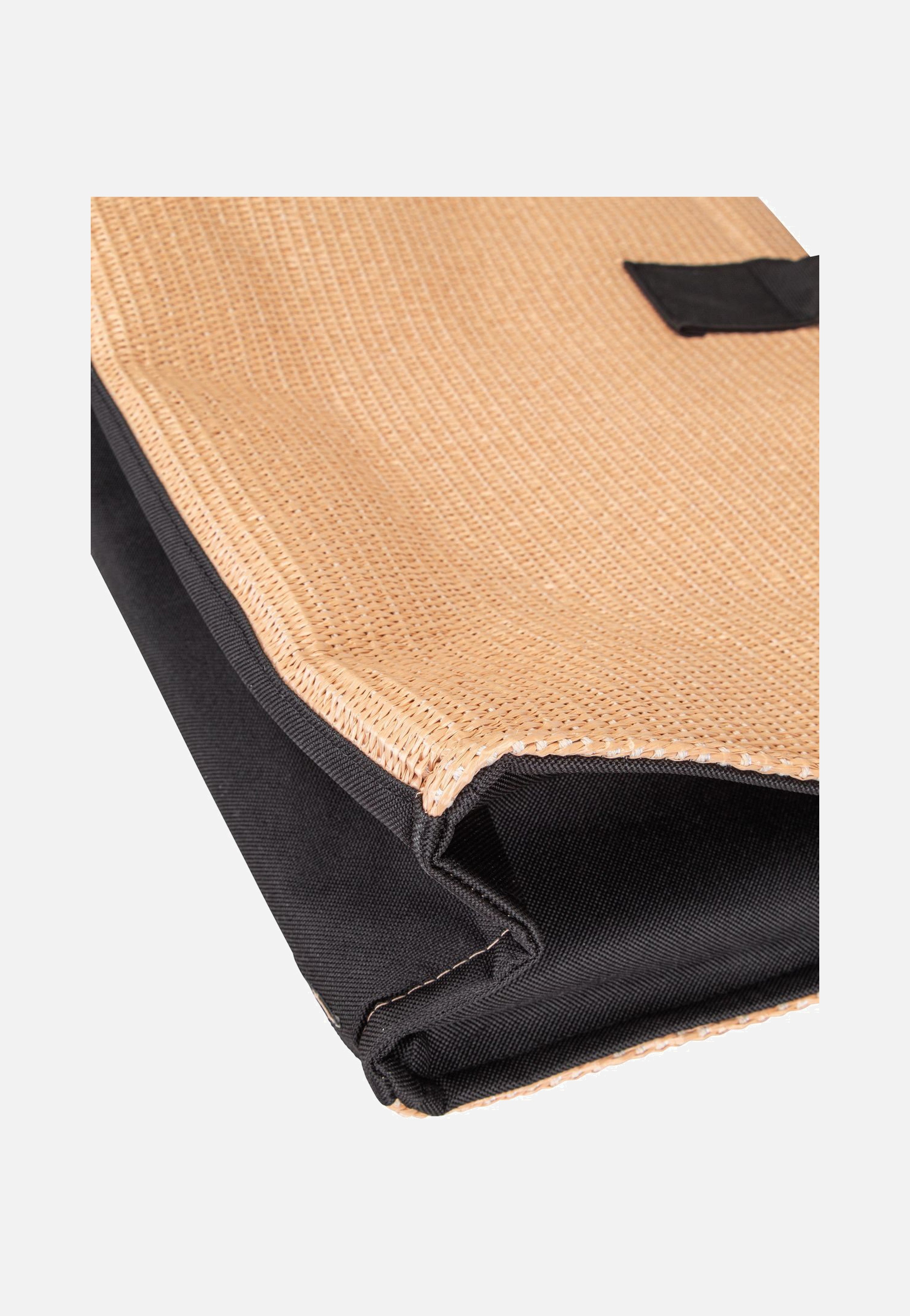 reisenthel Daily Shopper Raffia Black Tote Bag