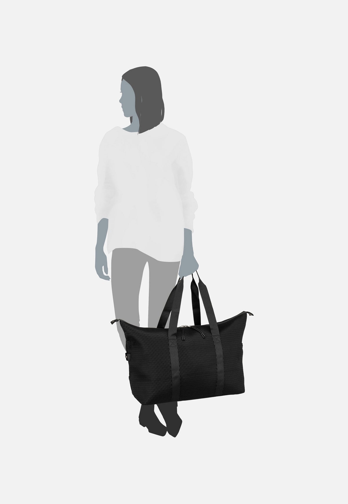 reisenthel Extralite L Mesh Black Weekender