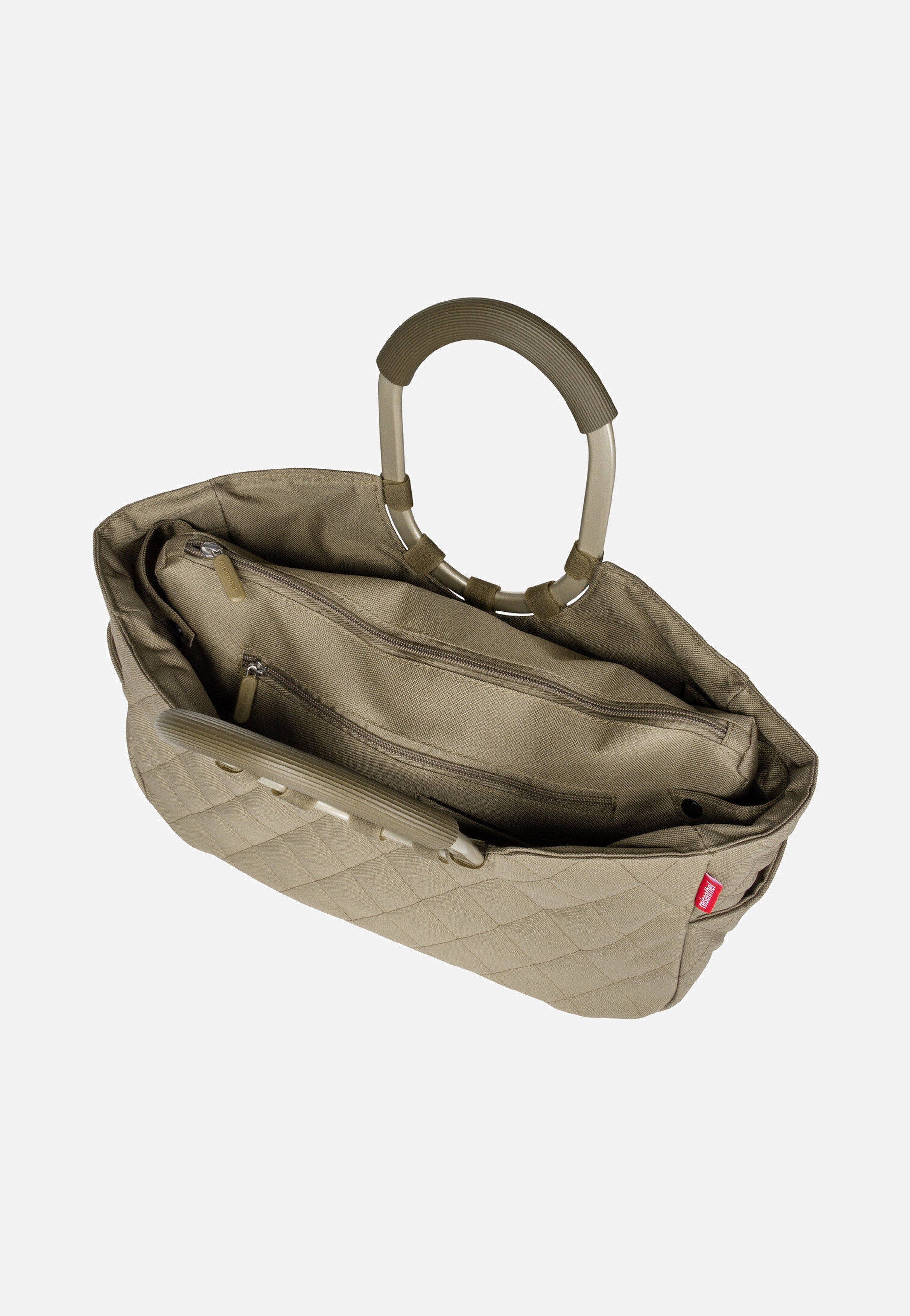 reisenthel loopshopper M frame Frame Rhombus Olive Einkaufskorb