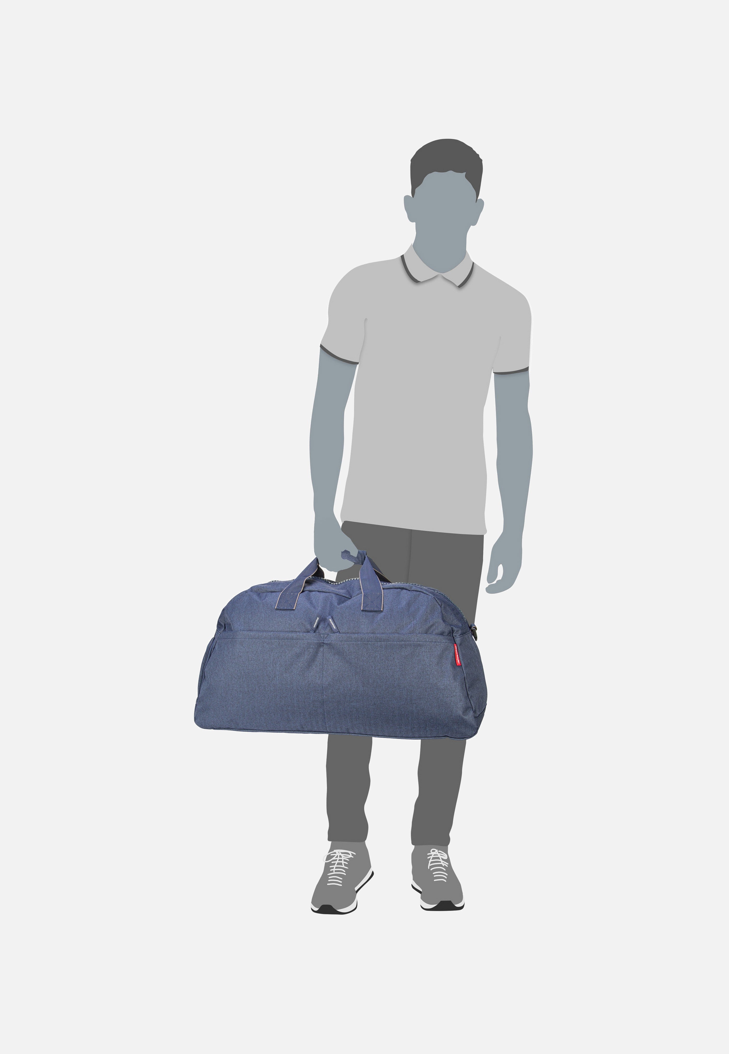 reisenthel Overnighter Plus Herringbone Dark Blue Weekender