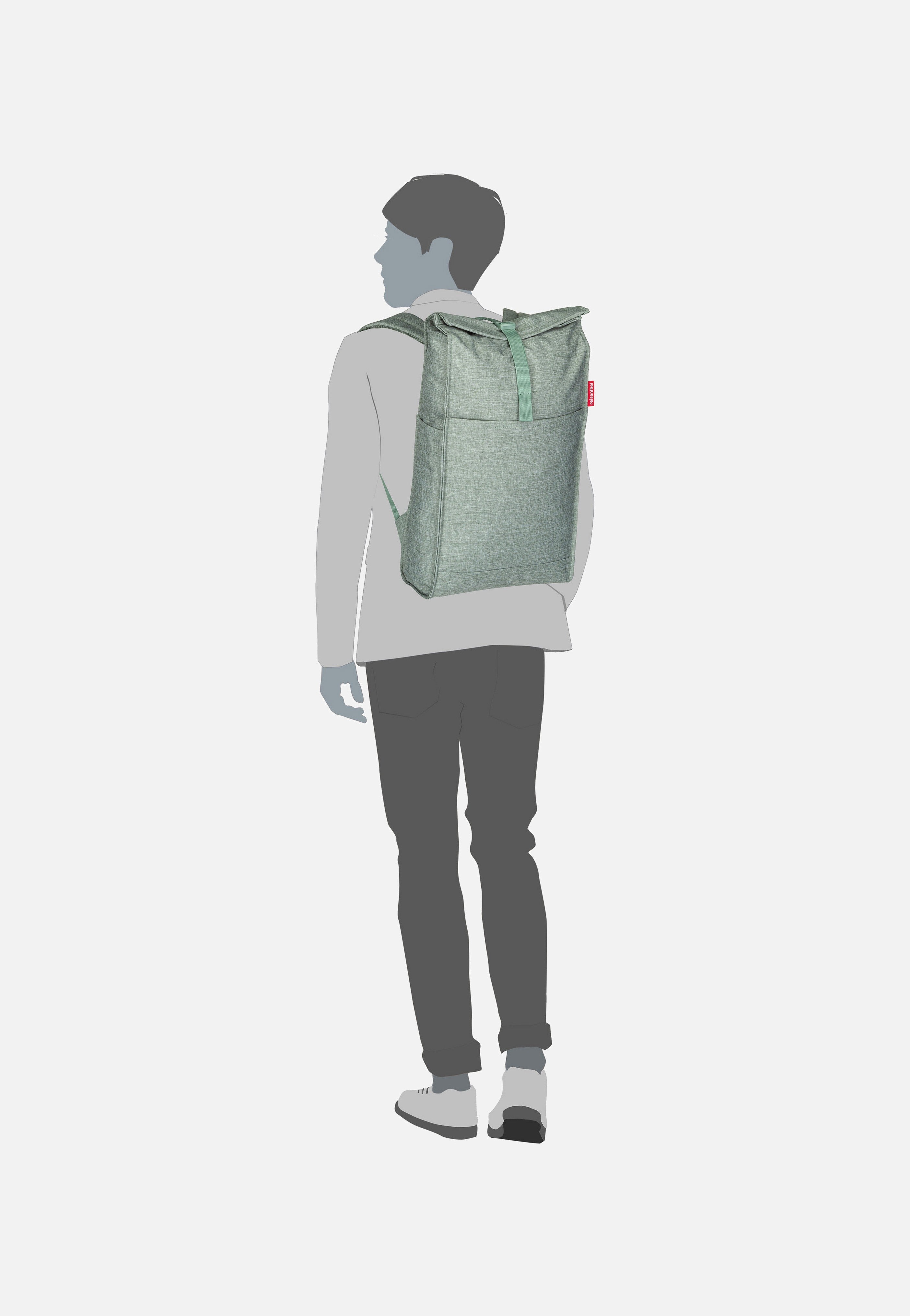 reisenthel urban Twist Sage Rolltop Rucksack