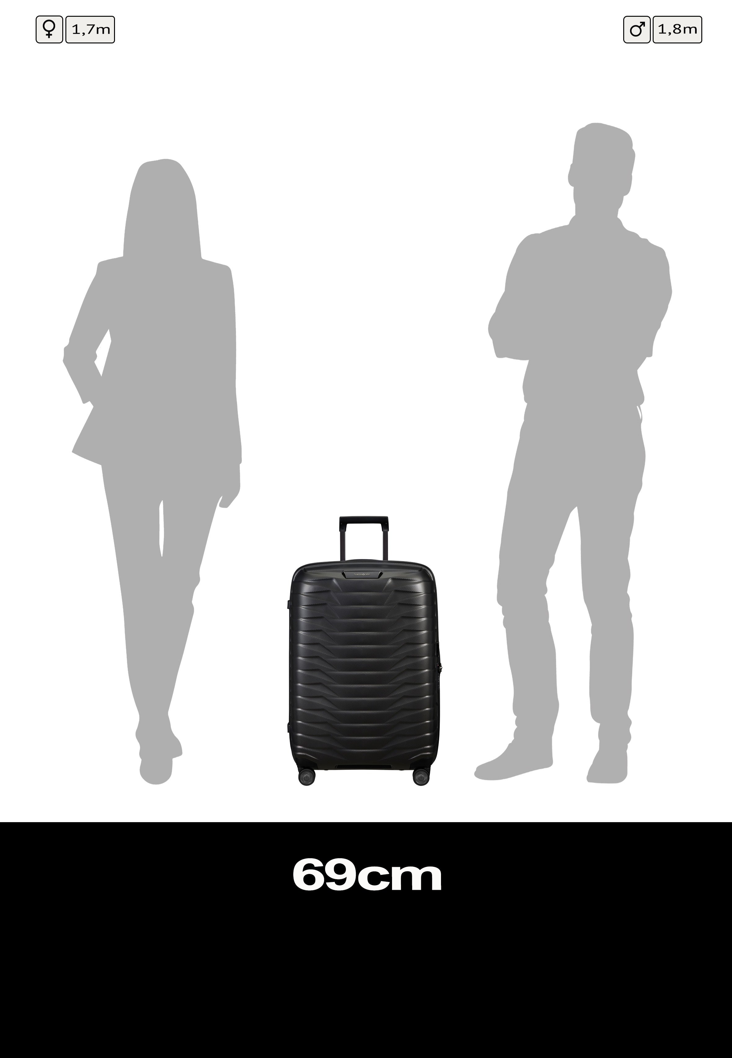 Samsonite Proxis Spinner 69/25 Matt Graphite Suitcase