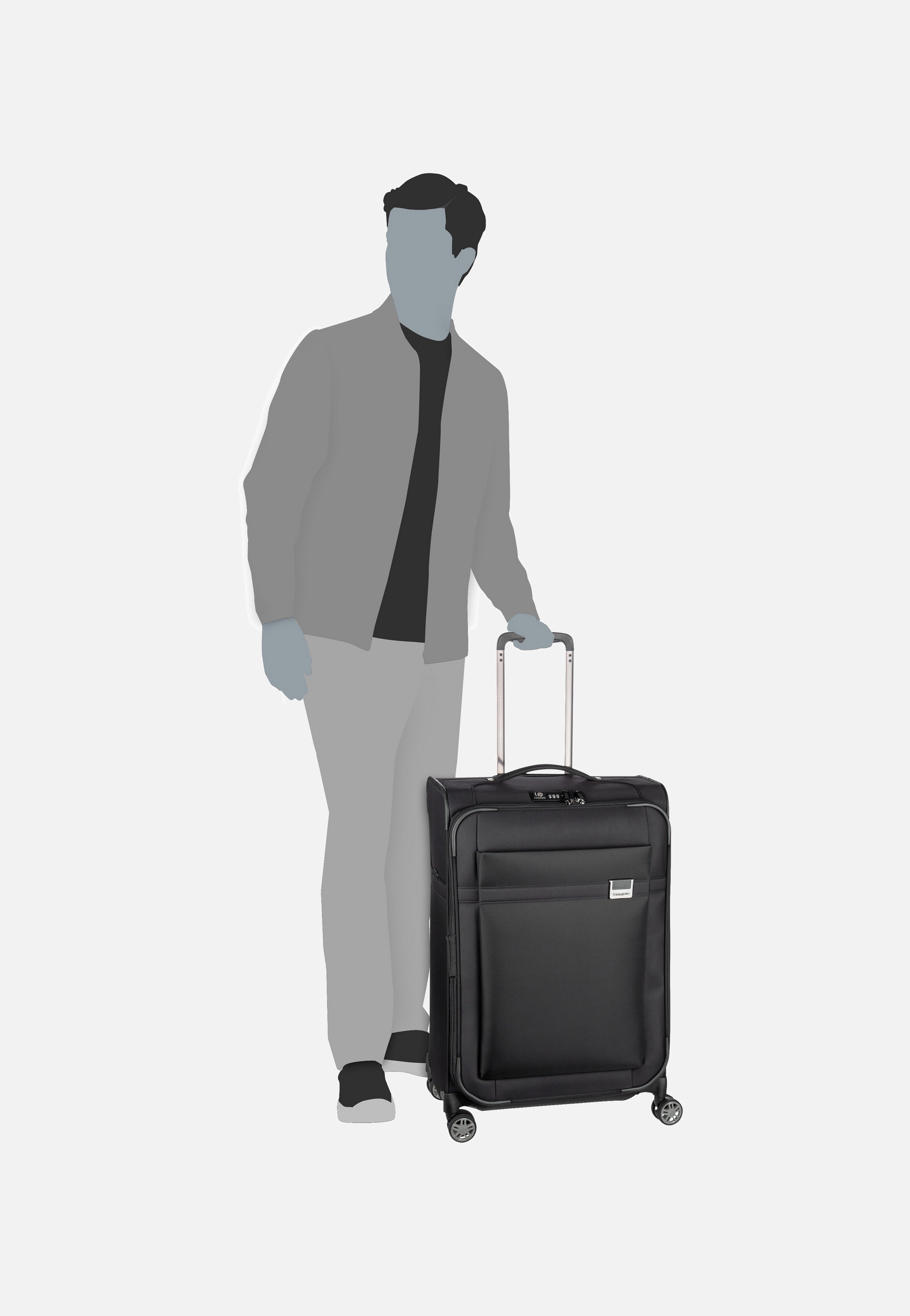 Samsonite Airea Spinner 67 EXP Black Koffer