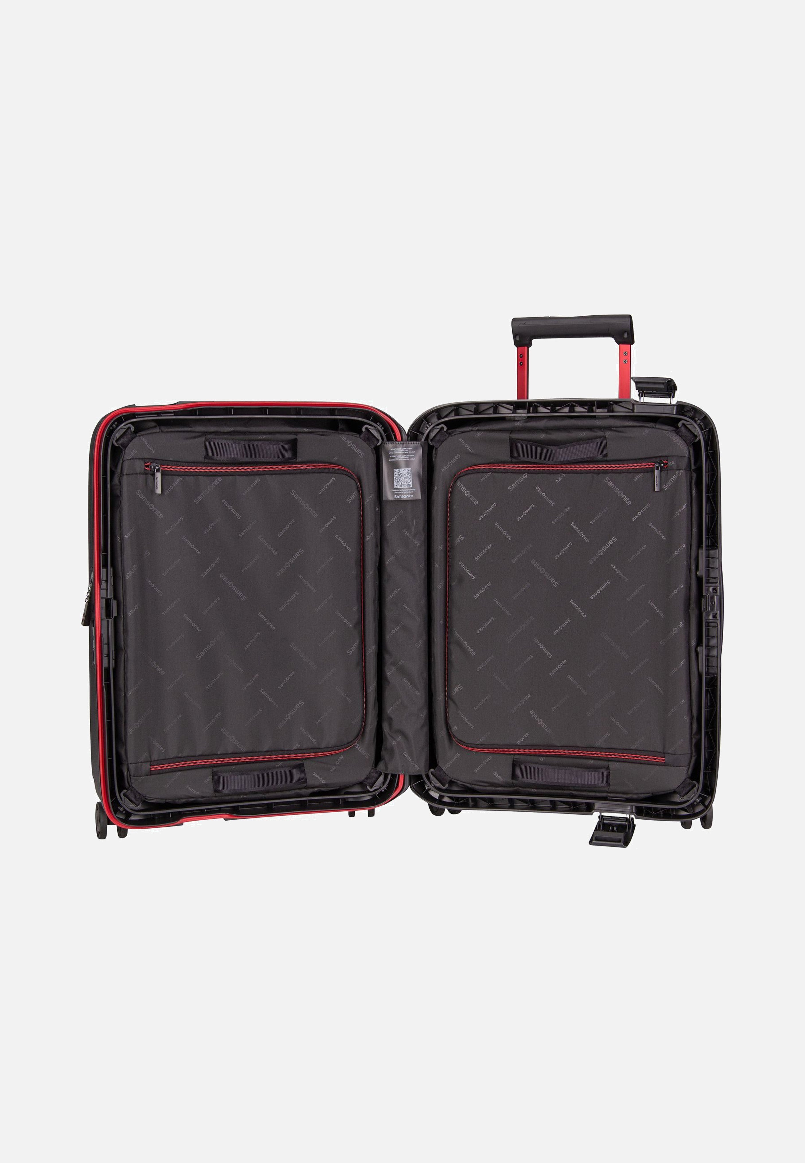 Samsonite Essens Spinner 55 Charcoal/Red Koffer