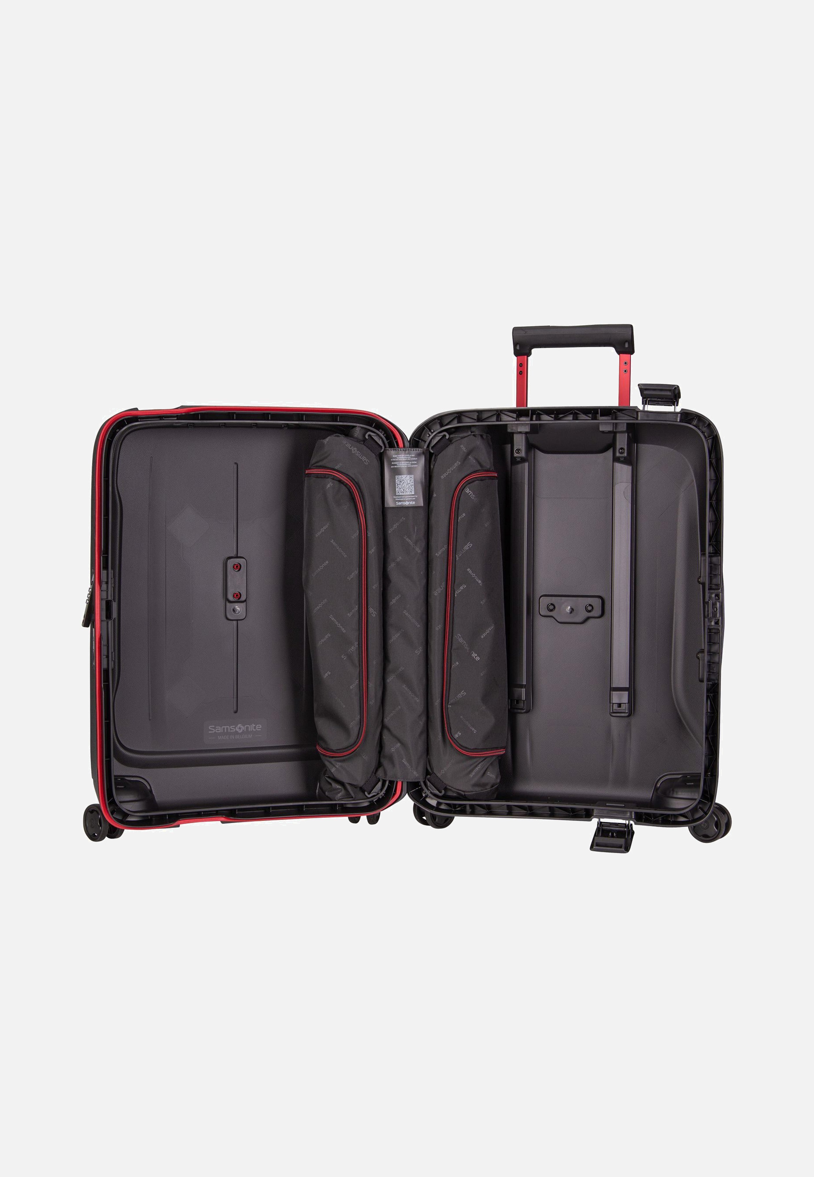 Samsonite Essens Spinner 55 Charcoal/Red Koffer
